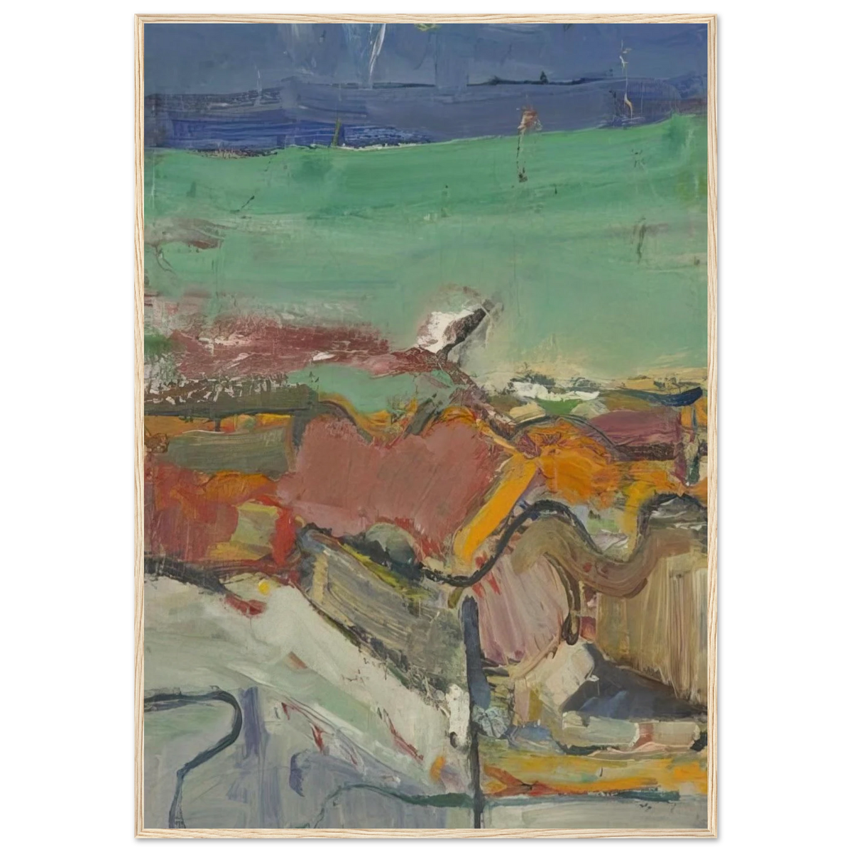 Berkeley Framed Poster | Richard Diebenkorn Framed Prints Wall Art | Richard Diebenkorn Shop