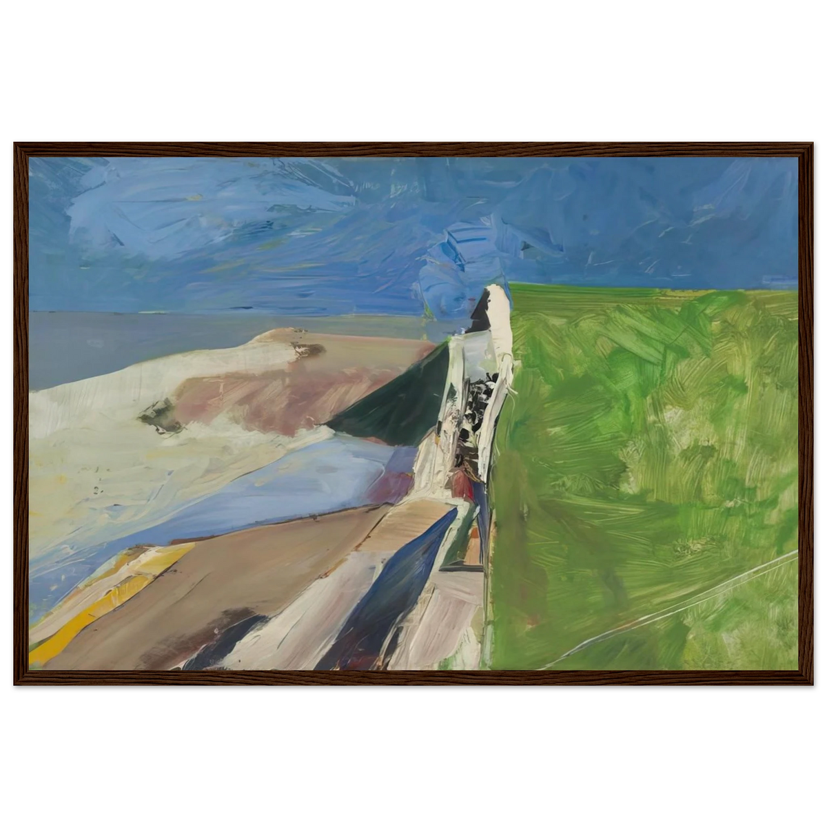 Seawall Framed Poster | Richard Diebenkorn Framed Prints Wall Art | Richard Diebenkorn Shop