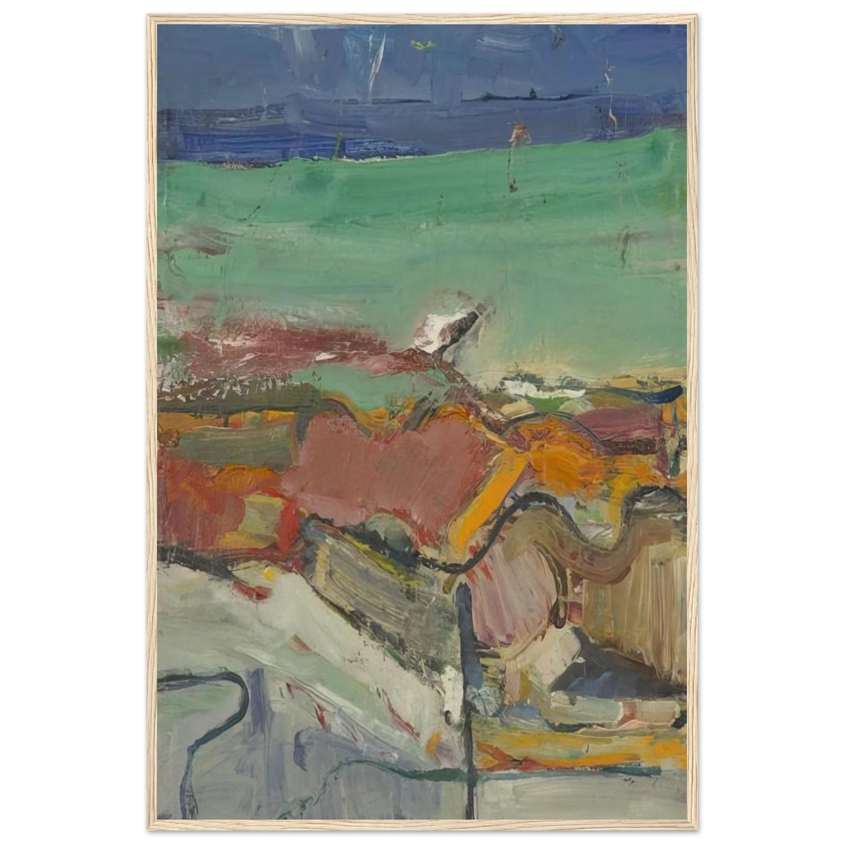 Berkeley Framed Poster | Richard Diebenkorn Framed Prints Wall Art | Richard Diebenkorn Shop