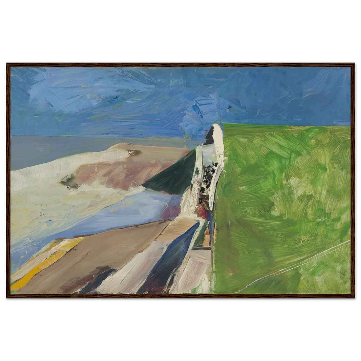 Seawall Framed Poster | Richard Diebenkorn Framed Prints Wall Art | Richard Diebenkorn Shop