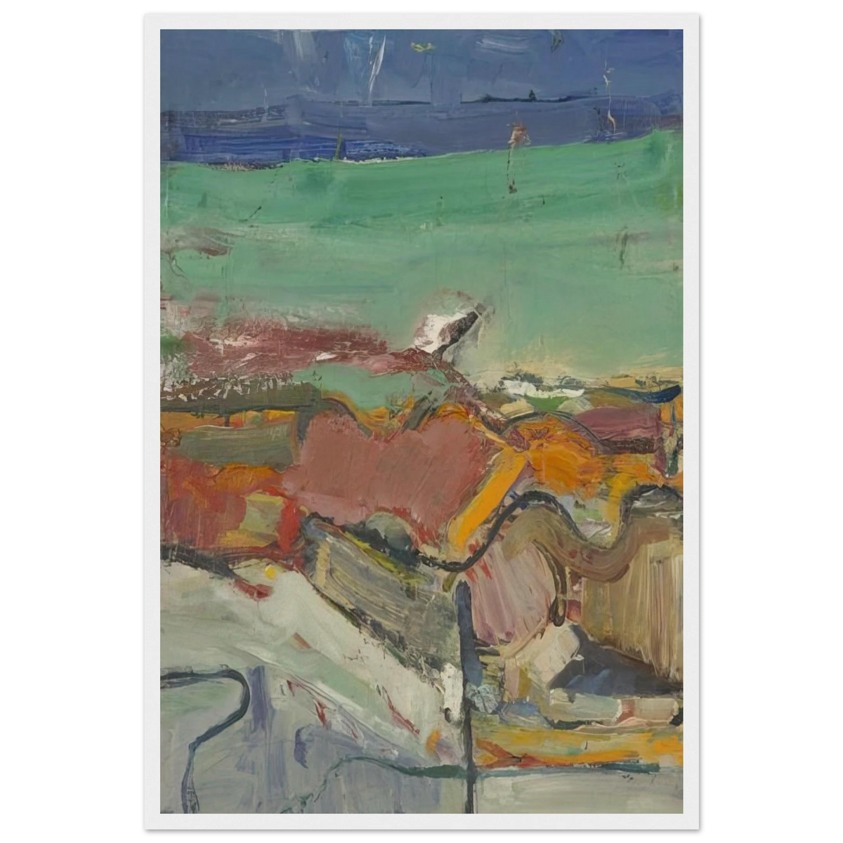 Berkeley Framed Poster | Richard Diebenkorn Framed Prints Wall Art | Richard Diebenkorn Shop