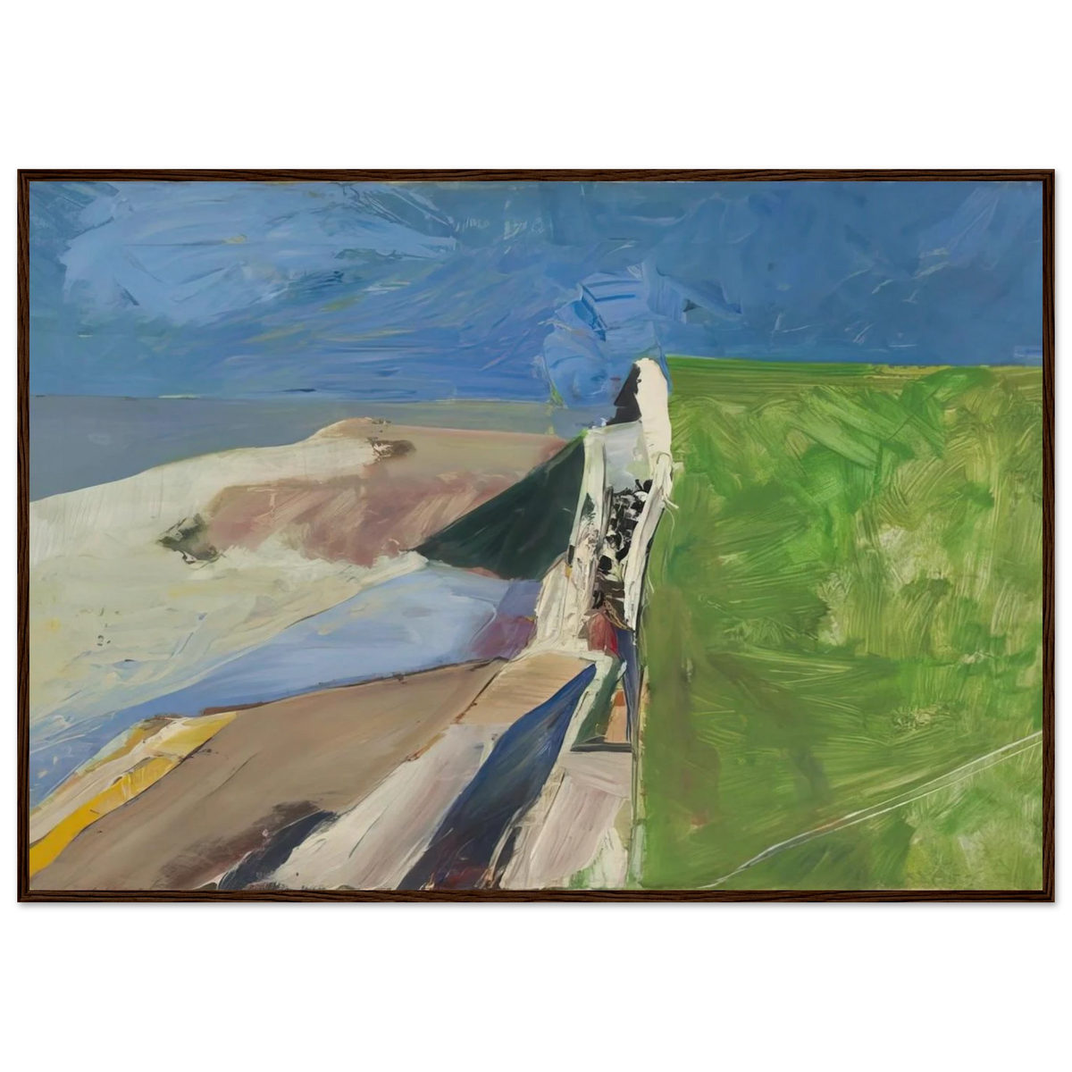 Seawall Framed Poster | Richard Diebenkorn Framed Prints Wall Art | Richard Diebenkorn Shop