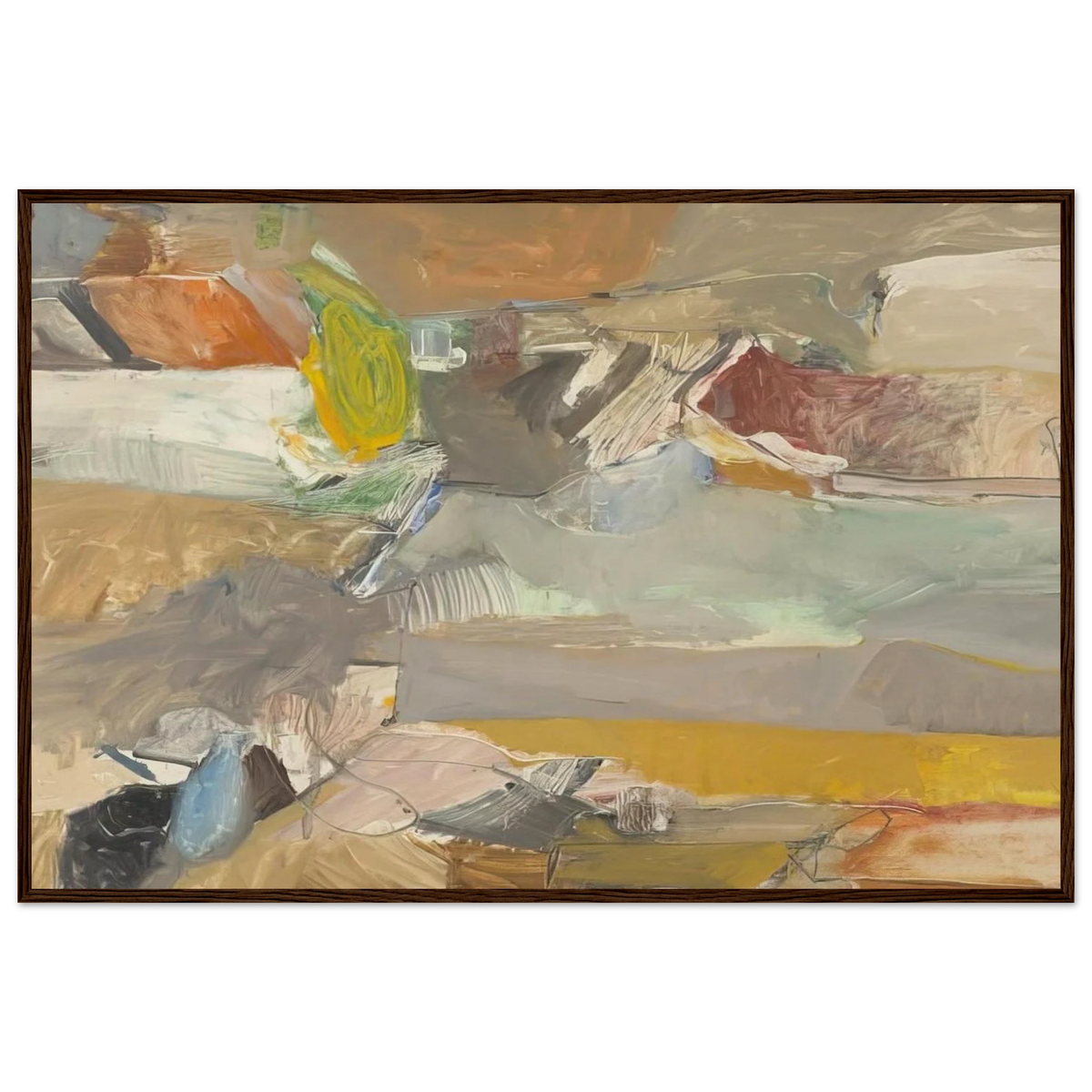 Berkeley #46 Framed Poster | Richard Diebenkorn Framed Prints Wall Art | Richard Diebenkorn Shop