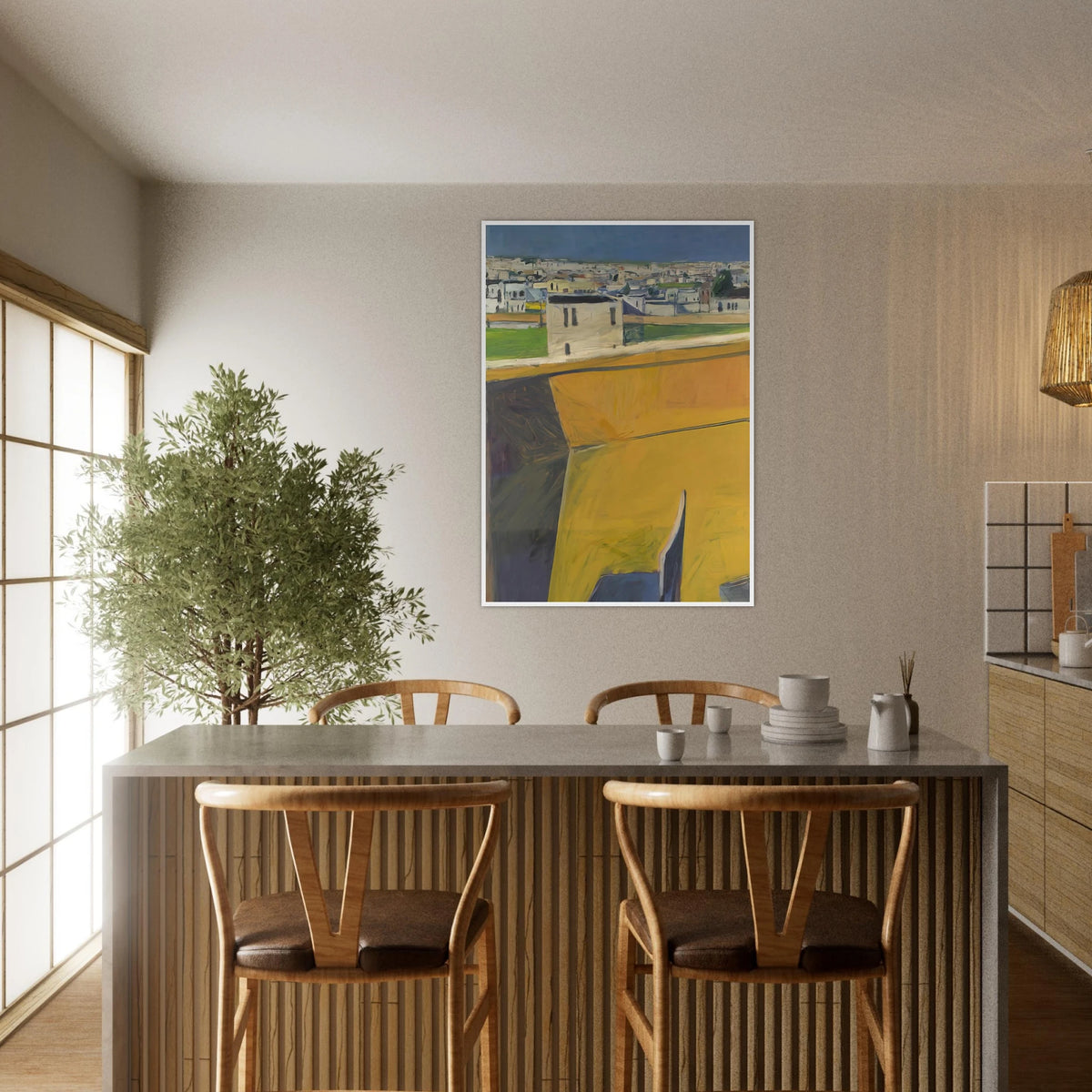 Yellow Porch Framed Poster | Richard Diebenkorn Framed Prints Wall Art | Richard Diebenkorn Shop