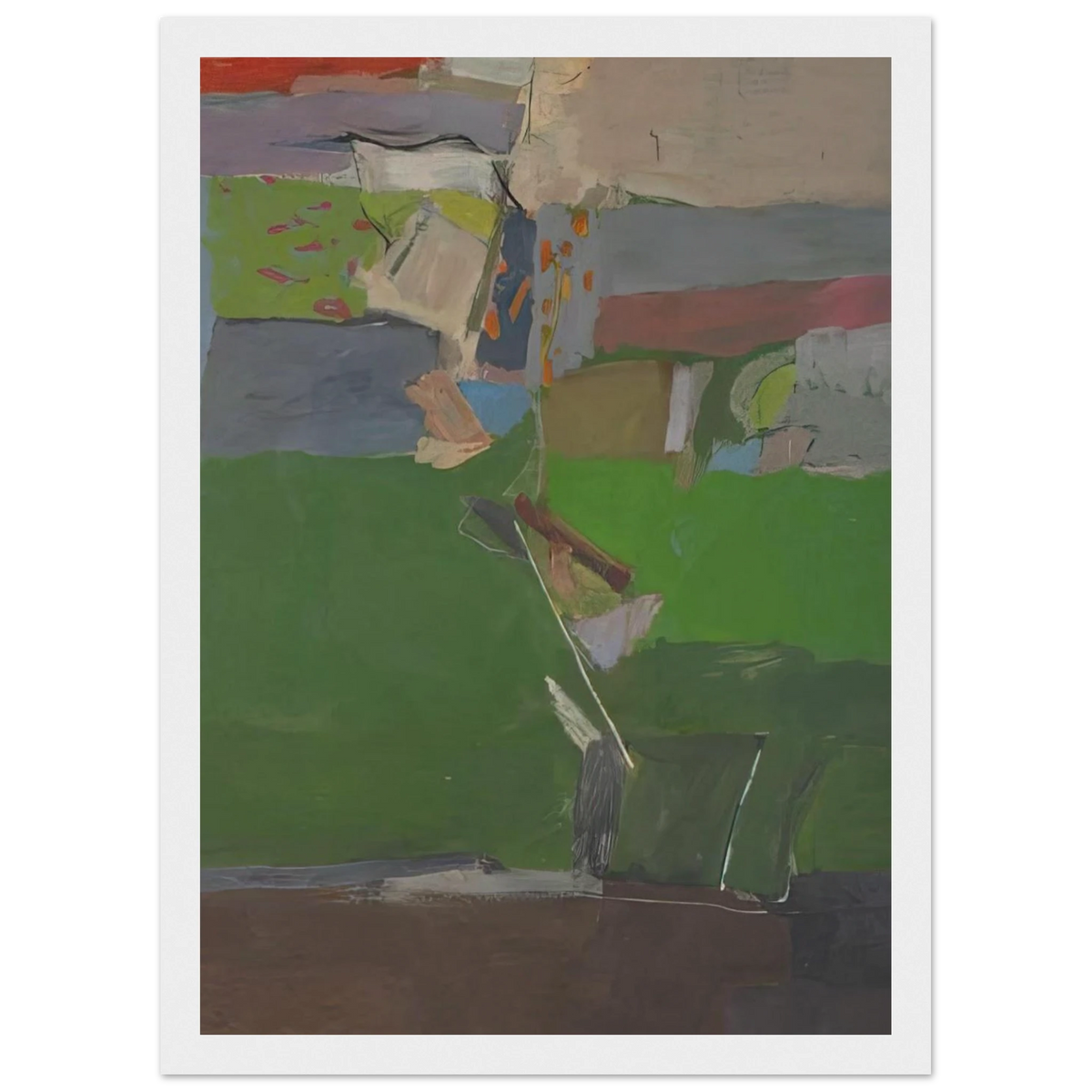Berkeley #13 Framed Poster | Richard Diebenkorn Framed Prints Wall Art | Richard Diebenkorn Shop