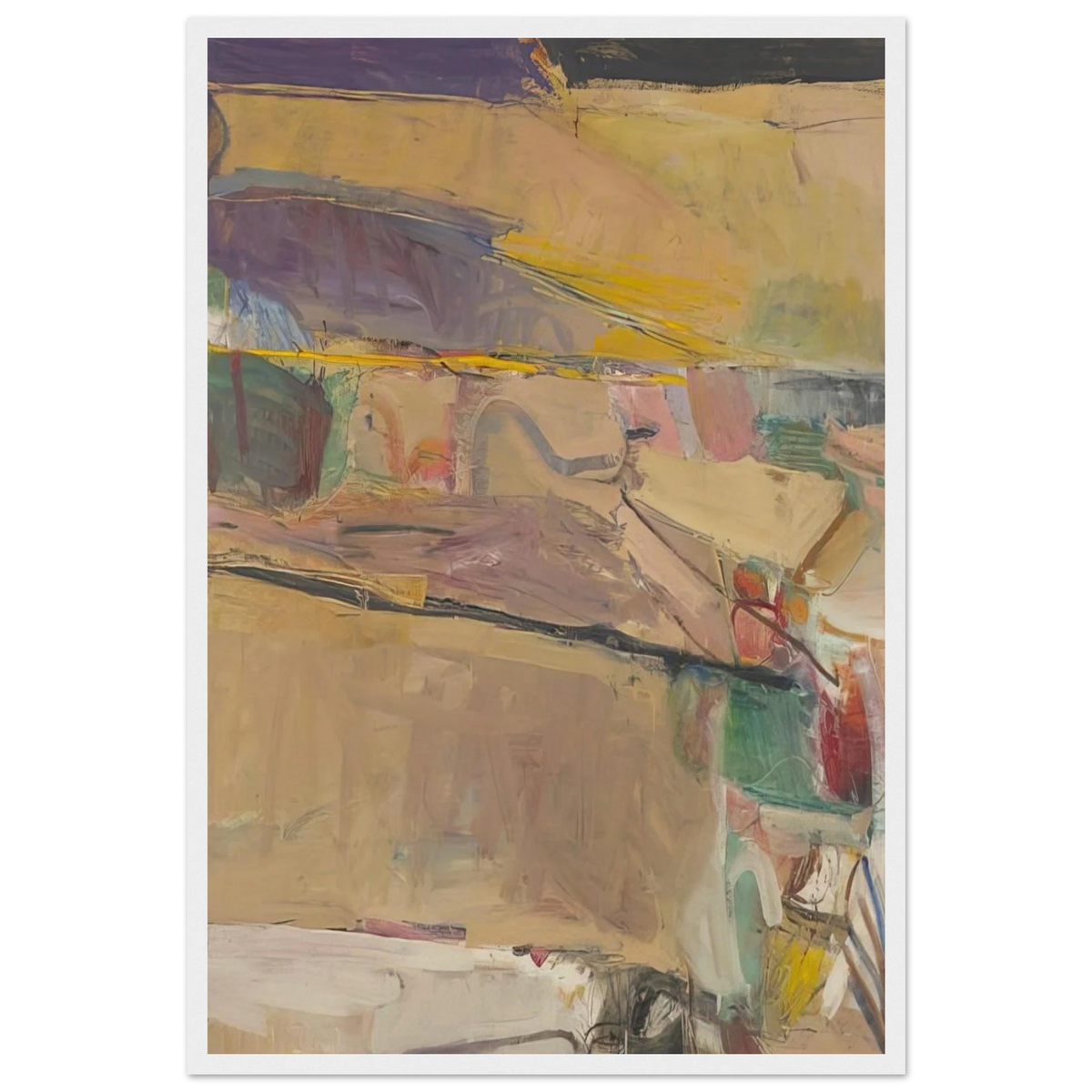 Berkeley #54 Framed Poster | Richard Diebenkorn Framed Prints Wall Art | Richard Diebenkorn Shop
