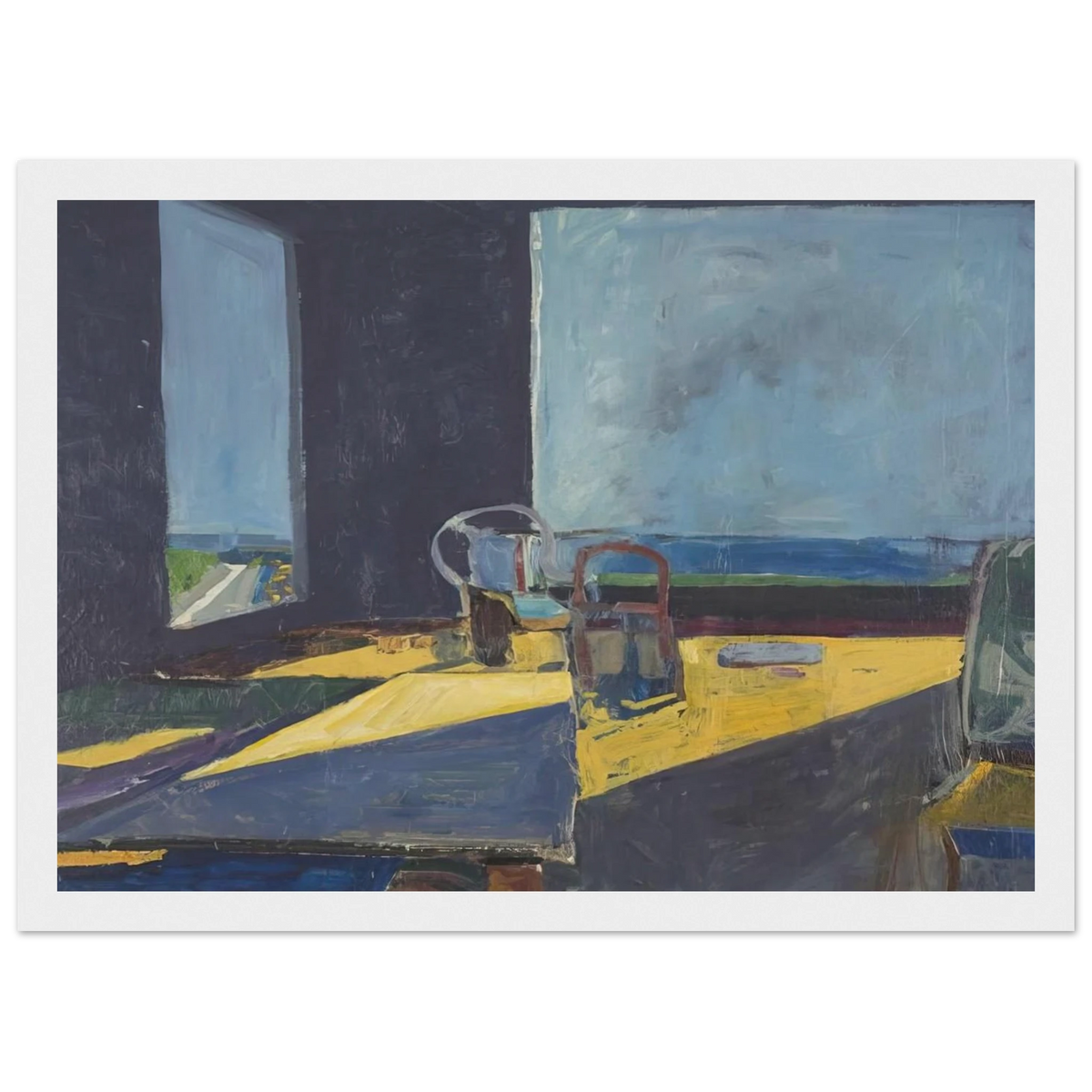 Interior with View of the Ocean Framed Poster | Richard Diebenkorn Framed Prints Wall Art | Richard Diebenkorn Shop