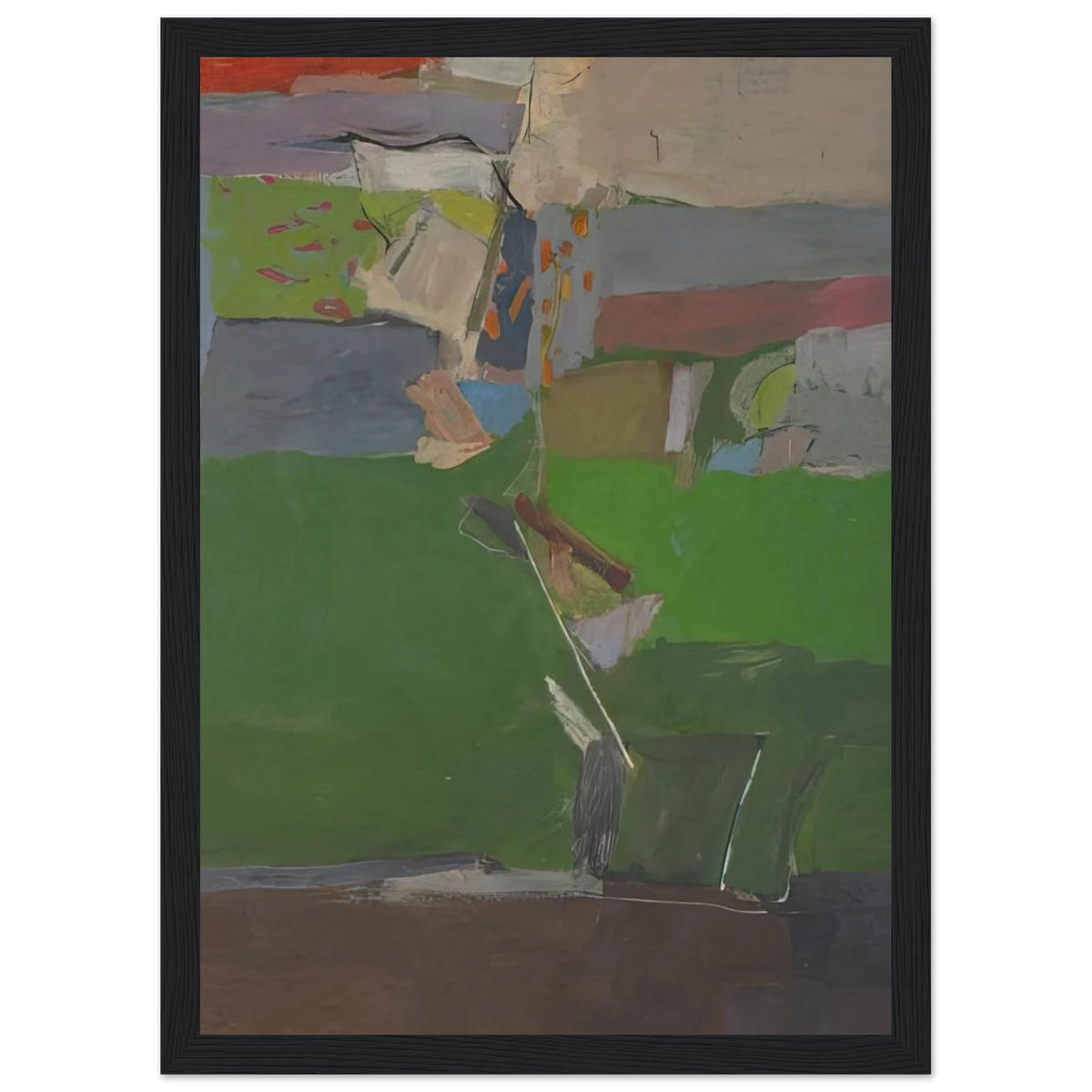 Berkeley #13 Framed Poster | Richard Diebenkorn Framed Prints Wall Art | Richard Diebenkorn Shop