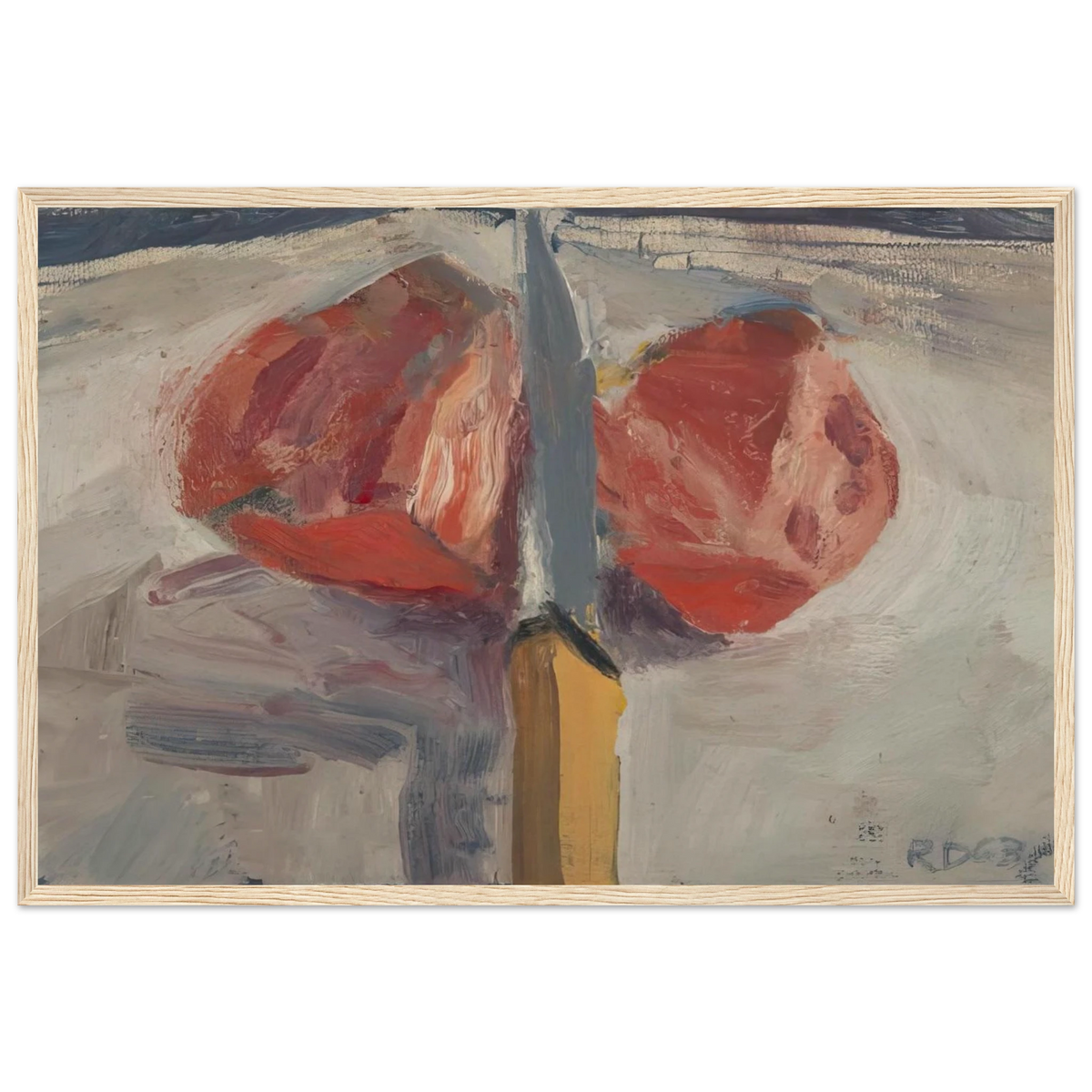 Tomato and Knife Framed Poster | Richard Diebenkorn Framed Prints Wall Art | Richard Diebenkorn Shop