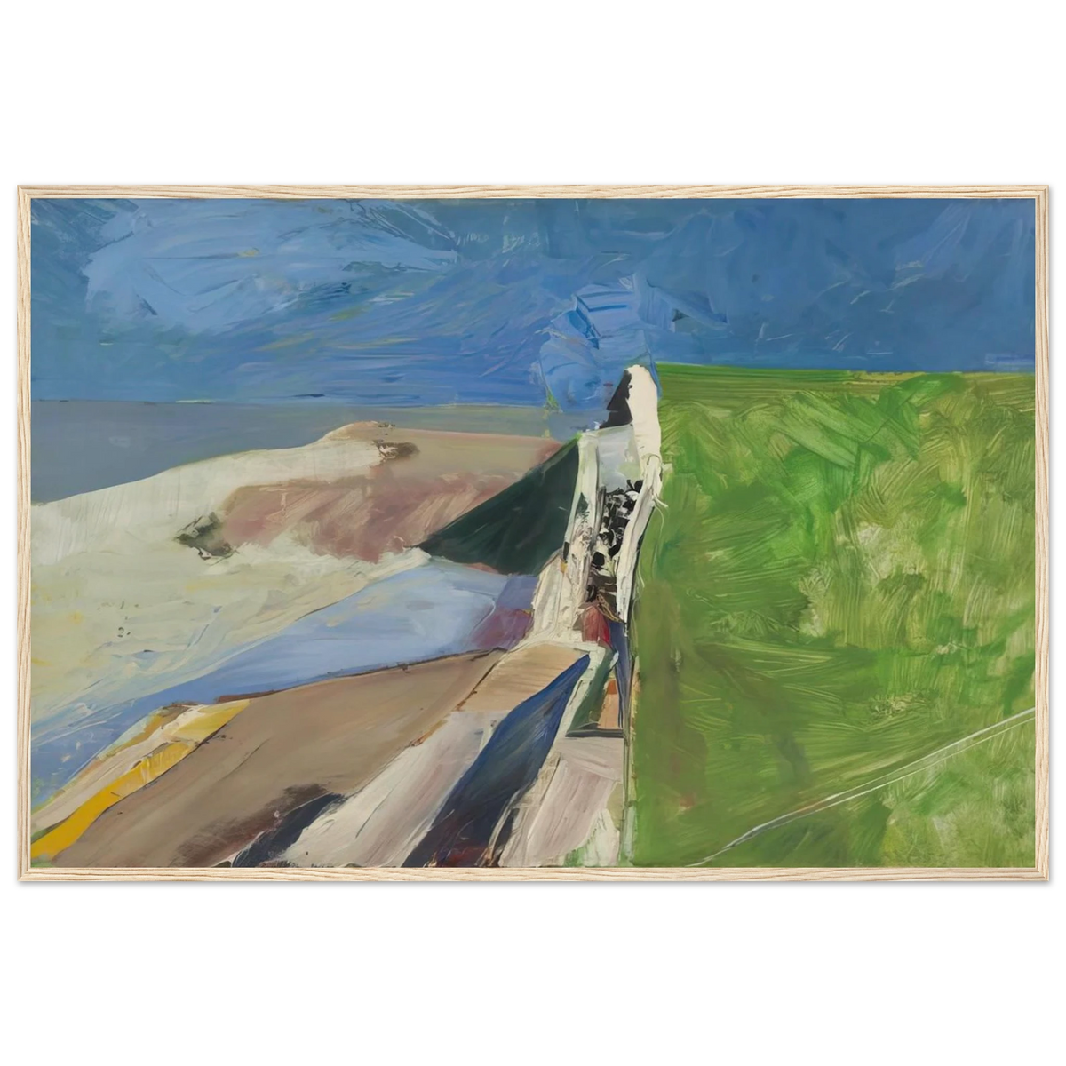 Seawall Framed Poster | Richard Diebenkorn Framed Prints Wall Art | Richard Diebenkorn Shop