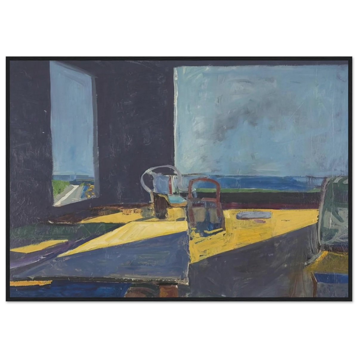Interior with View of the Ocean Framed Poster | Richard Diebenkorn Framed Prints Wall Art | Richard Diebenkorn Shop