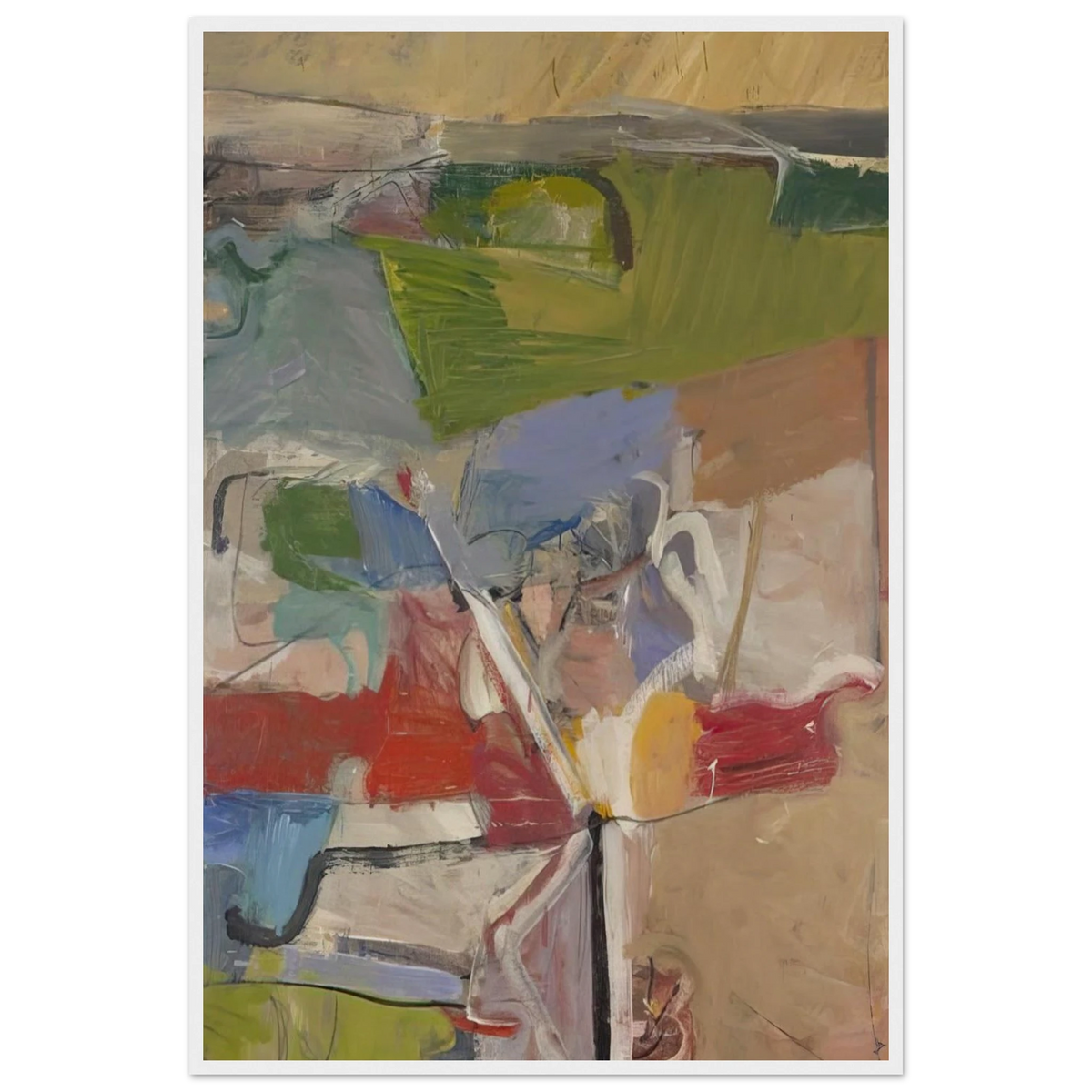 Berkeley #23 Framed Poster | Richard Diebenkorn Framed Prints Wall Art | Richard Diebenkorn Shop