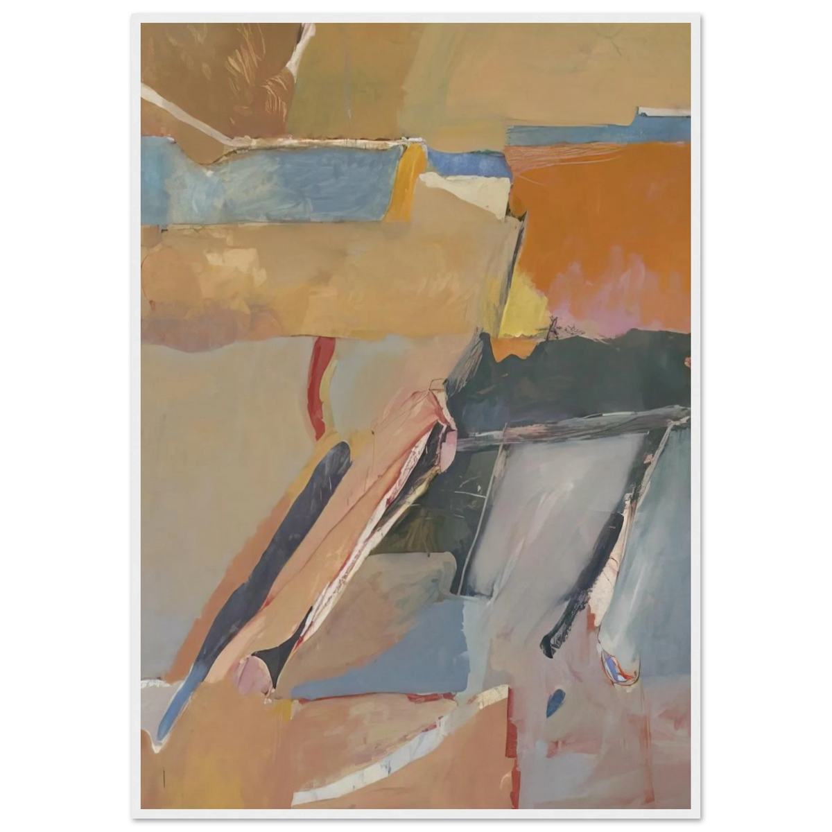 Berkeley #8 Framed Poster | Richard Diebenkorn Framed Prints Wall Art | Richard Diebenkorn Shop