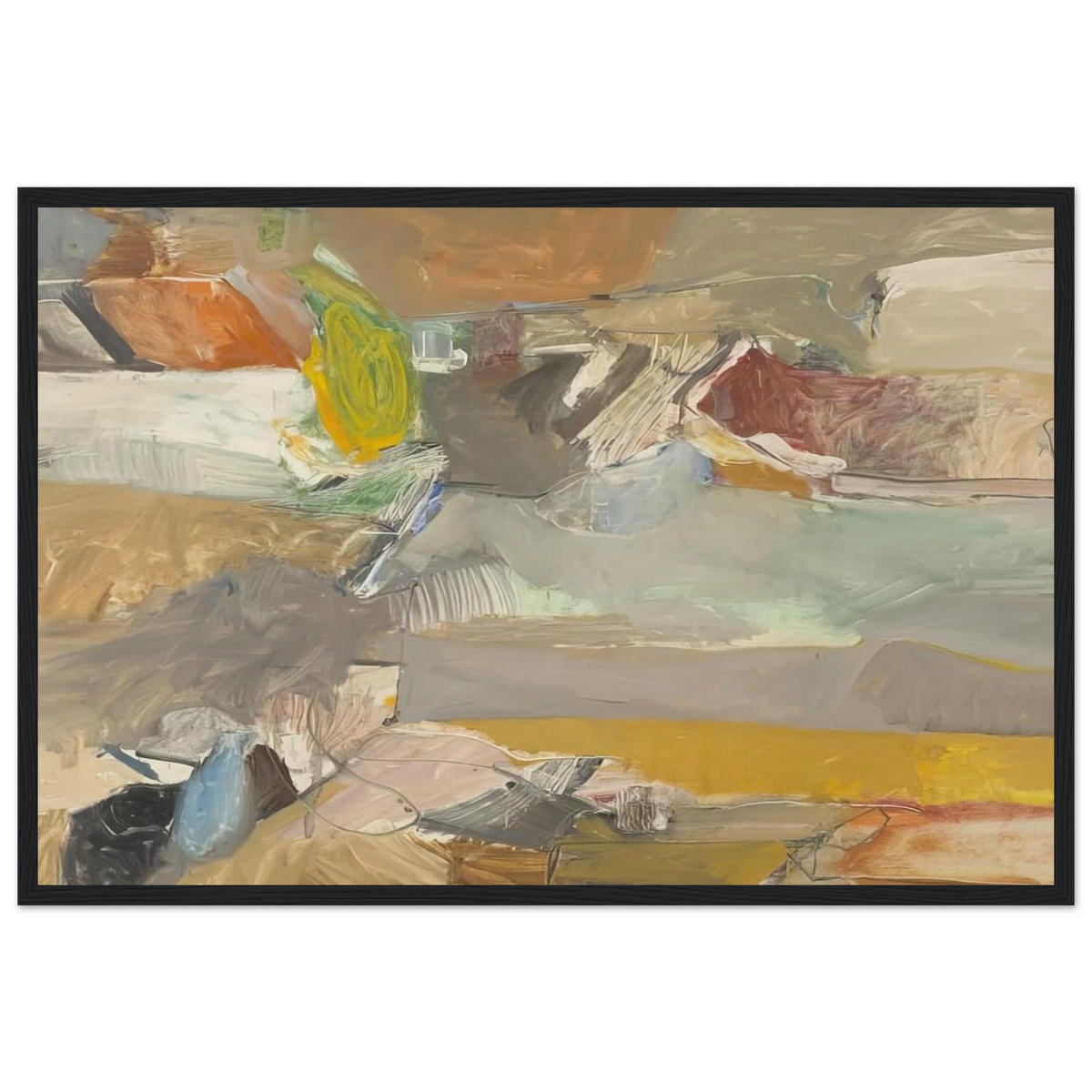 Berkeley #46 Framed Poster | Richard Diebenkorn Framed Prints Wall Art | Richard Diebenkorn Shop