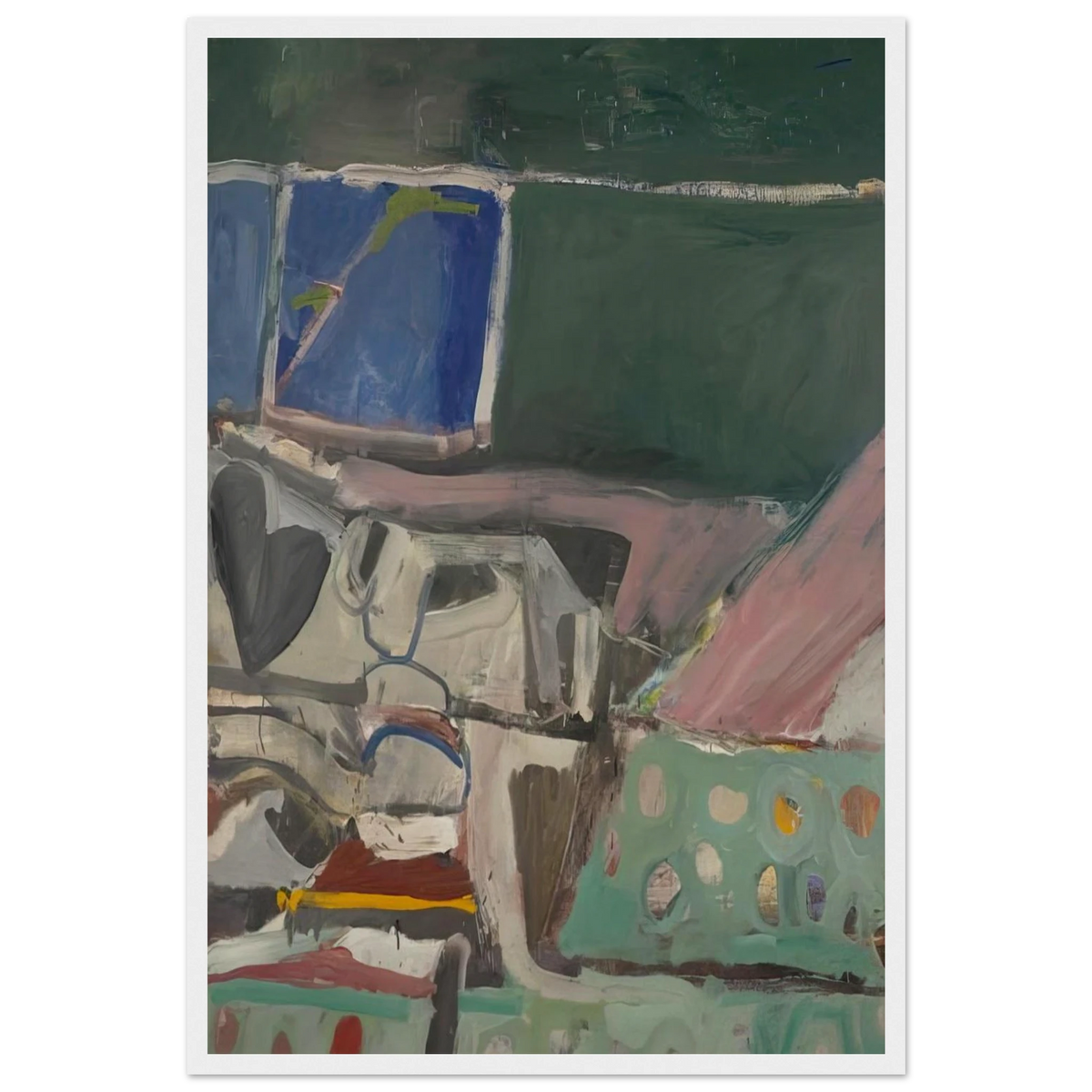 Berkeley #58 Framed Poster | Richard Diebenkorn Framed Prints Wall Art | Richard Diebenkorn Shop