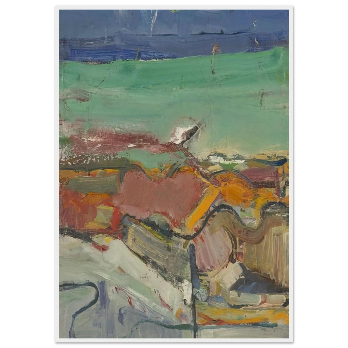 Berkeley Framed Poster | Richard Diebenkorn Framed Prints Wall Art | Richard Diebenkorn Shop
