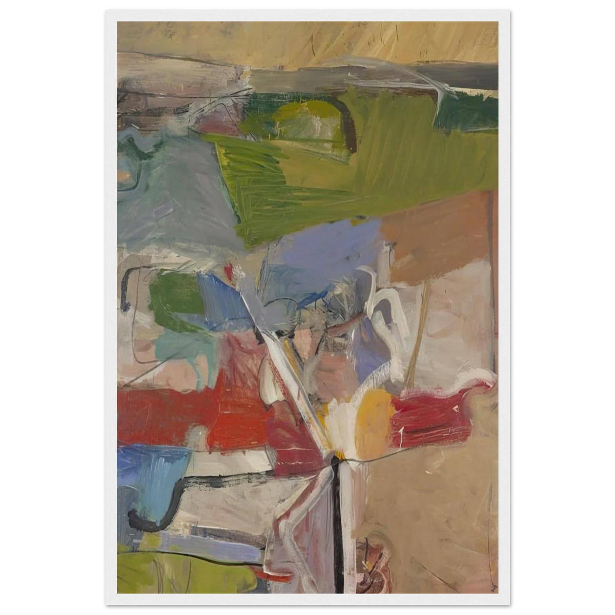 Berkeley #23 Framed Poster | Richard Diebenkorn Framed Prints Wall Art | Richard Diebenkorn Shop