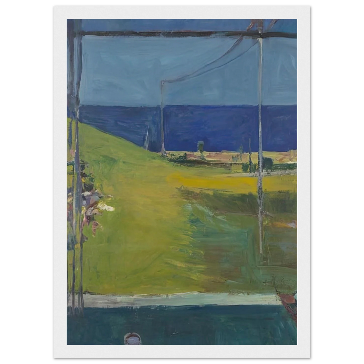 Ocean from a Window Framed Poster | Richard Diebenkorn Framed Prints Wall Art | Richard Diebenkorn Shop