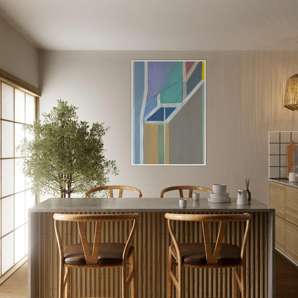 Ocean Park #19 Framed Poster | Richard Diebenkorn Framed Prints Wall Art | Richard Diebenkorn Shop