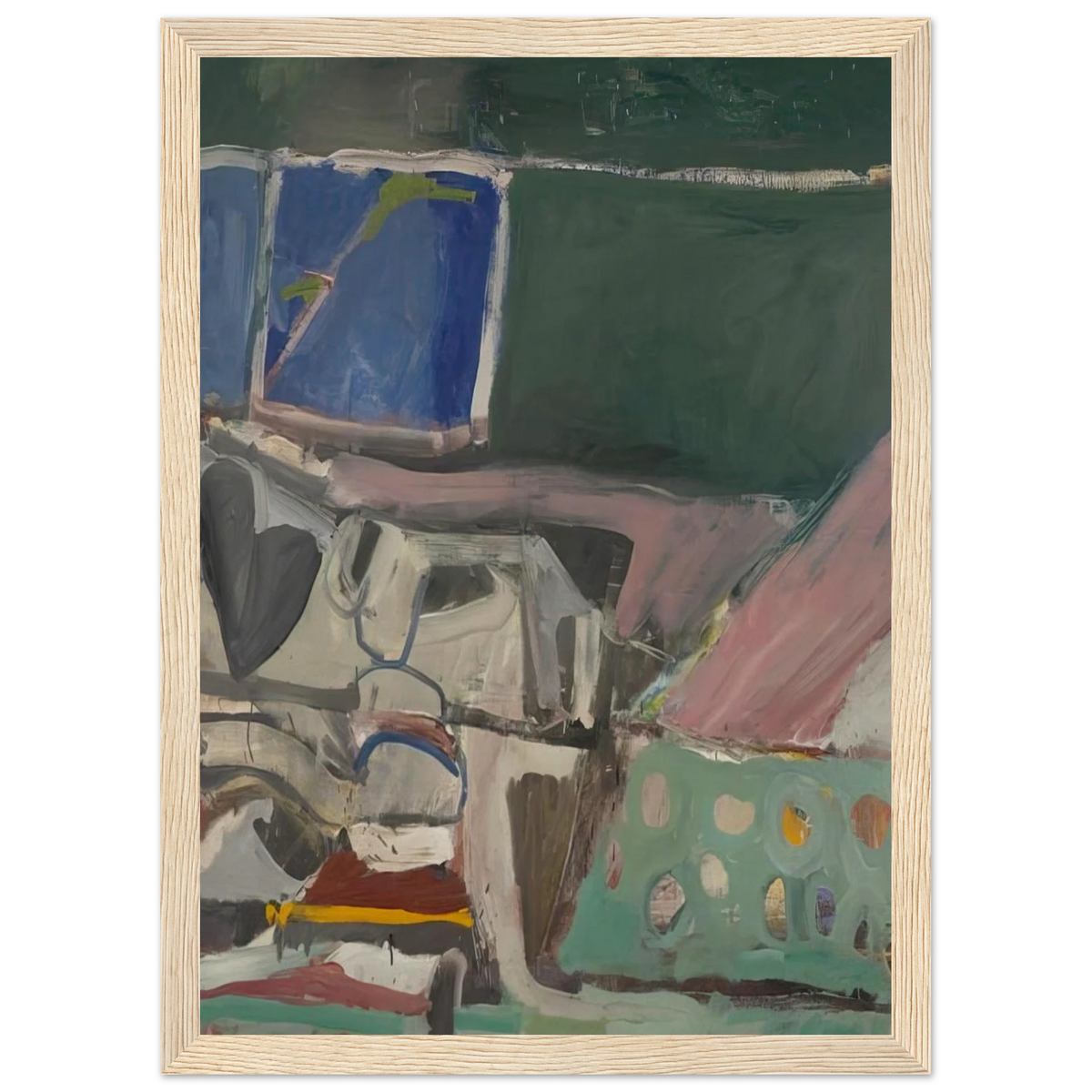 Berkeley #58 Framed Poster | Richard Diebenkorn Framed Prints Wall Art | Richard Diebenkorn Shop