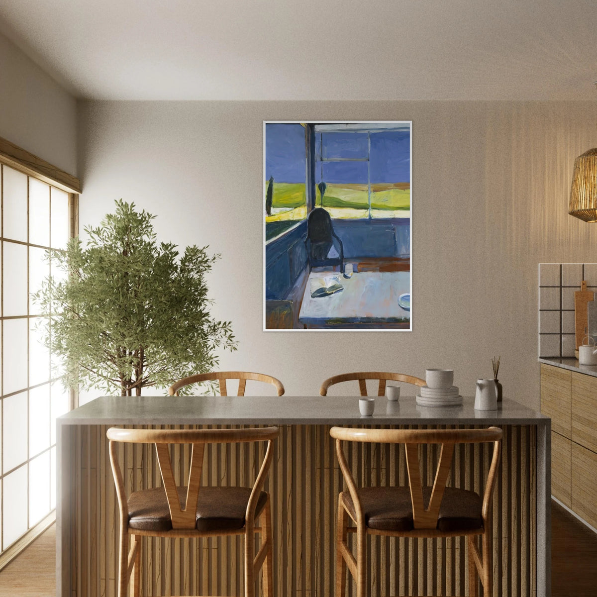 Interior with Book Framed Poster | Richard Diebenkorn Framed Prints Wall Art | Richard Diebenkorn Shop