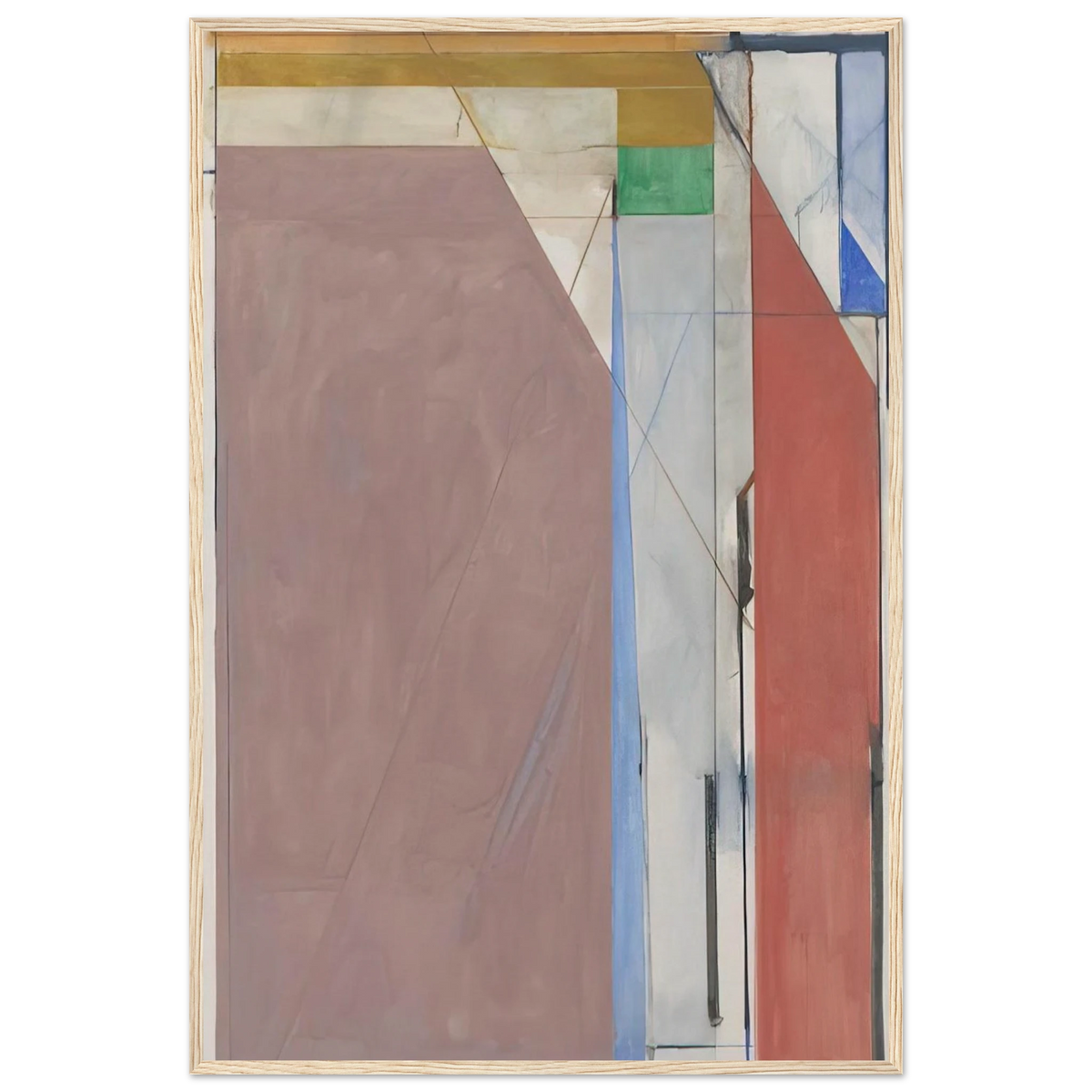 Ocean Park #70 Framed Poster | Richard Diebenkorn Framed Prints Wall Art | Richard Diebenkorn Shop