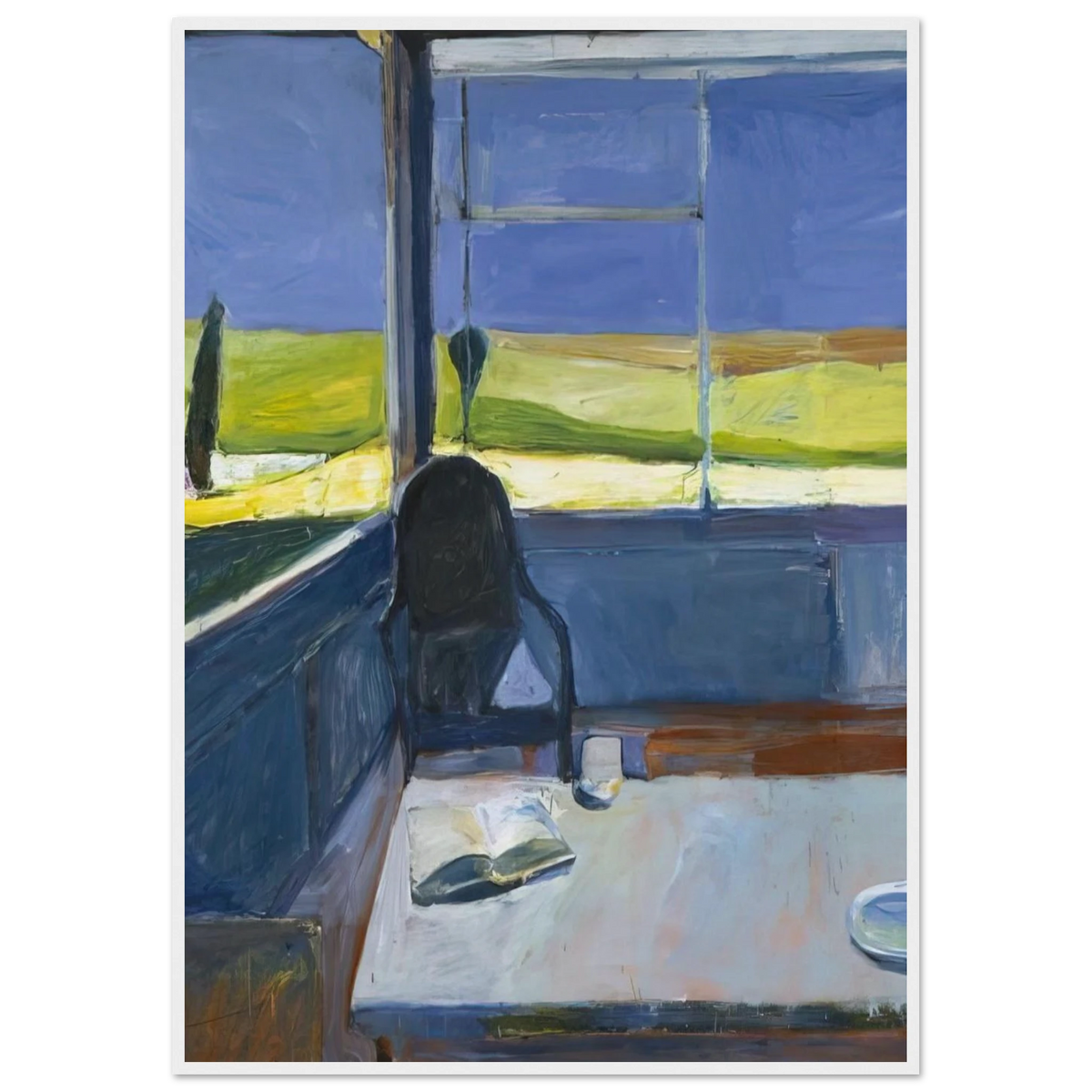 Interior with Book Framed Poster | Richard Diebenkorn Framed Prints Wall Art | Richard Diebenkorn Shop