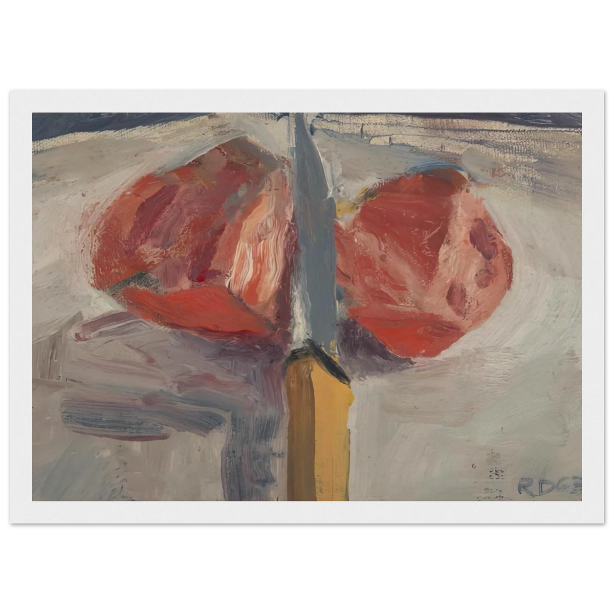 Tomato and Knife Framed Poster | Richard Diebenkorn Framed Prints Wall Art | Richard Diebenkorn Shop