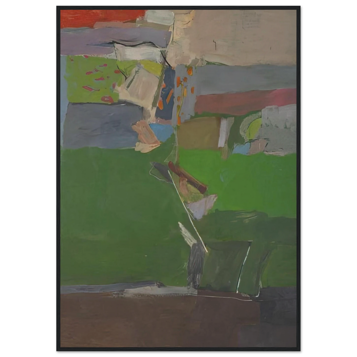 Berkeley #13 Framed Poster | Richard Diebenkorn Framed Prints Wall Art | Richard Diebenkorn Shop