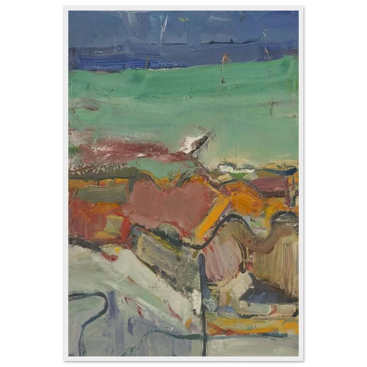 Berkeley Framed Poster | Richard Diebenkorn Framed Prints Wall Art | Richard Diebenkorn Shop