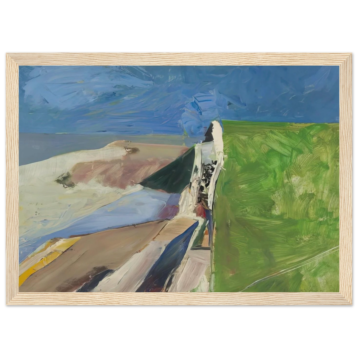 Seawall Framed Poster | Richard Diebenkorn Framed Prints Wall Art | Richard Diebenkorn Shop