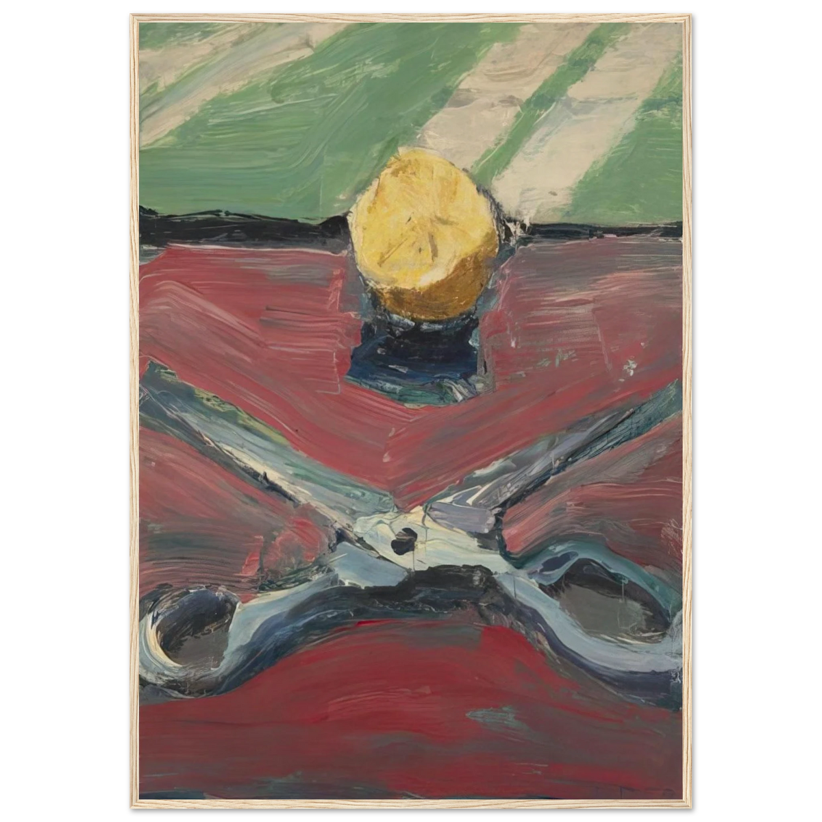 Scissors and Lemon, II Framed Poster | Richard Diebenkorn Framed Prints Wall Art | Richard Diebenkorn Shop