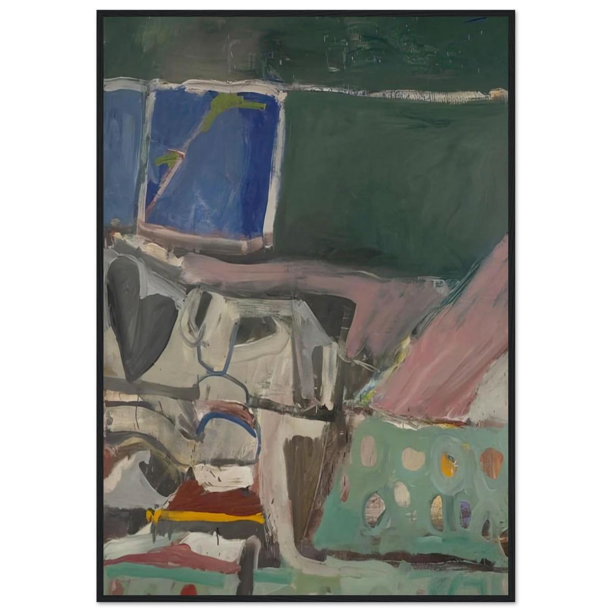 Berkeley #58 Framed Poster | Richard Diebenkorn Framed Prints Wall Art | Richard Diebenkorn Shop