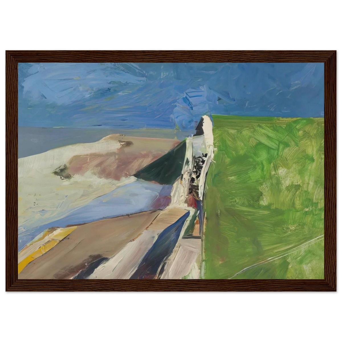 Seawall Framed Poster | Richard Diebenkorn Framed Prints Wall Art | Richard Diebenkorn Shop