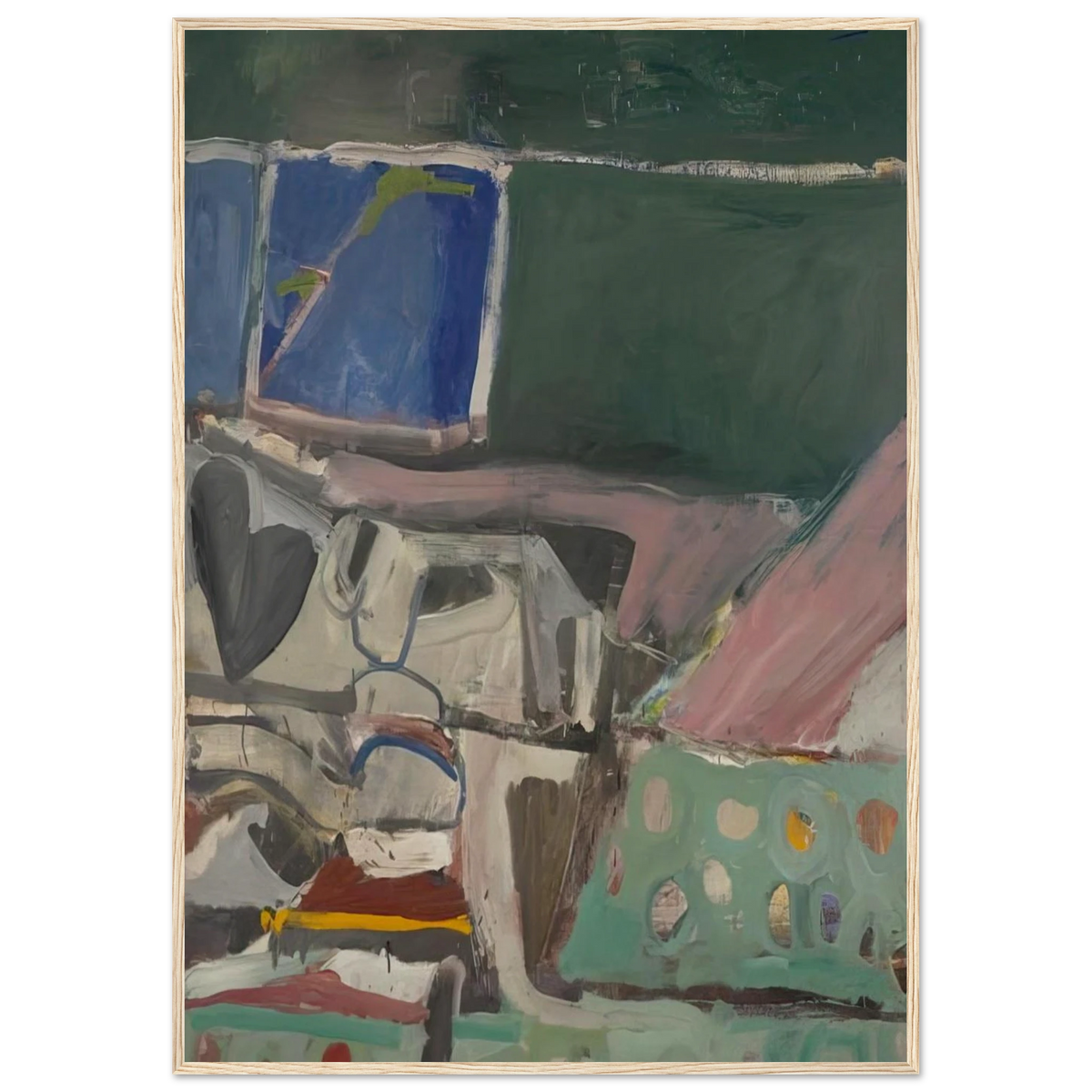Berkeley #58 Framed Poster | Richard Diebenkorn Framed Prints Wall Art | Richard Diebenkorn Shop