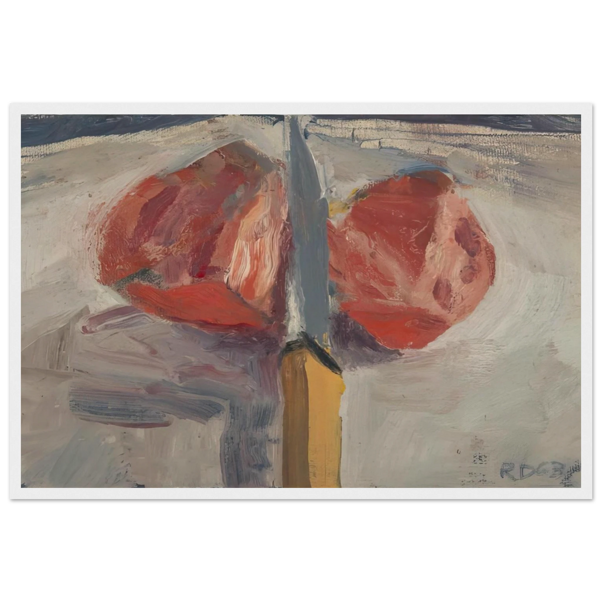 Tomato and Knife Framed Poster | Richard Diebenkorn Framed Prints Wall Art | Richard Diebenkorn Shop