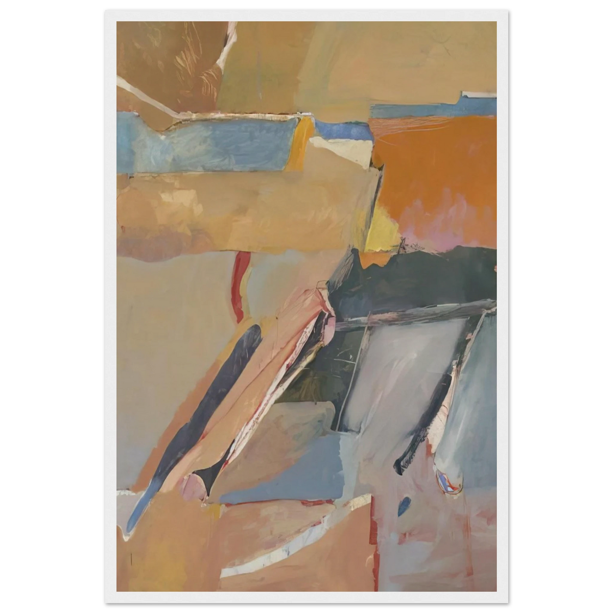 Berkeley #8 Framed Poster | Richard Diebenkorn Framed Prints Wall Art | Richard Diebenkorn Shop