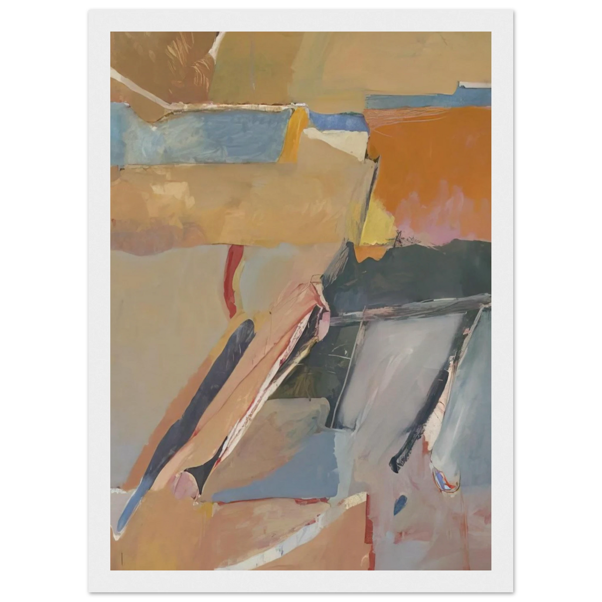 Berkeley #8 Framed Poster | Richard Diebenkorn Framed Prints Wall Art | Richard Diebenkorn Shop