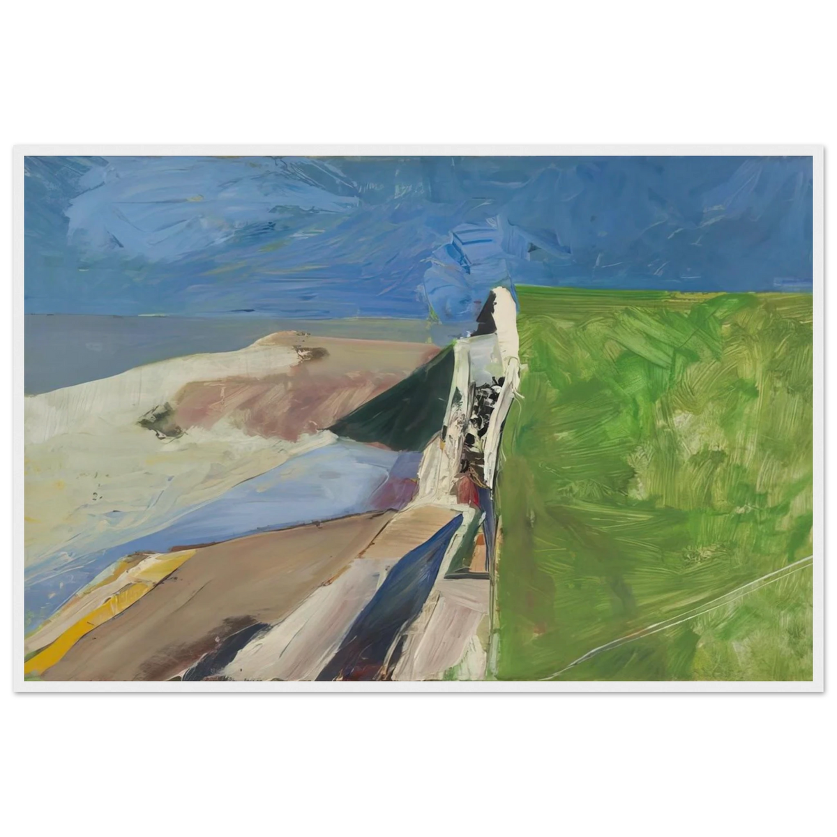 Seawall Framed Poster | Richard Diebenkorn Framed Prints Wall Art | Richard Diebenkorn Shop