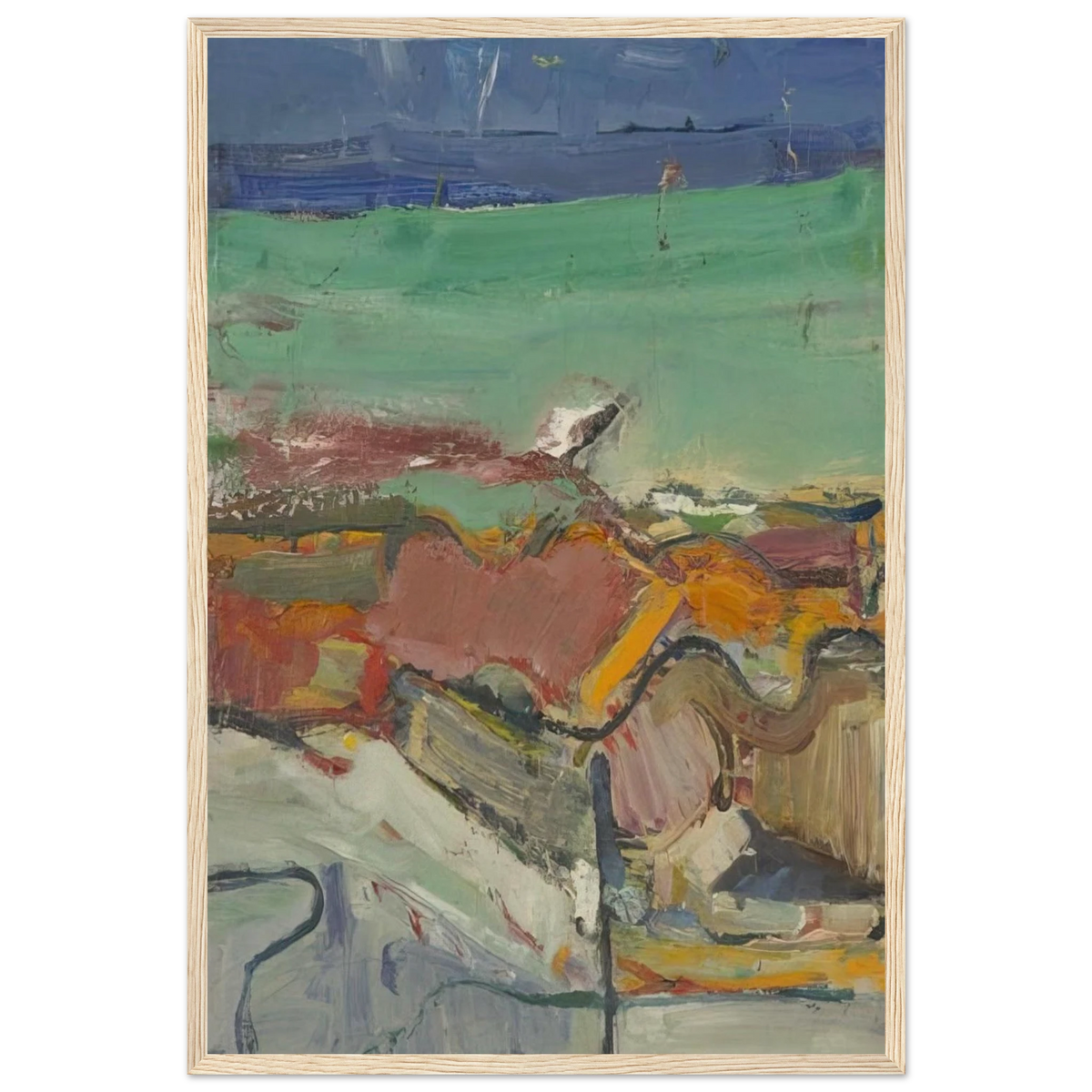 Berkeley Framed Poster | Richard Diebenkorn Framed Prints Wall Art | Richard Diebenkorn Shop