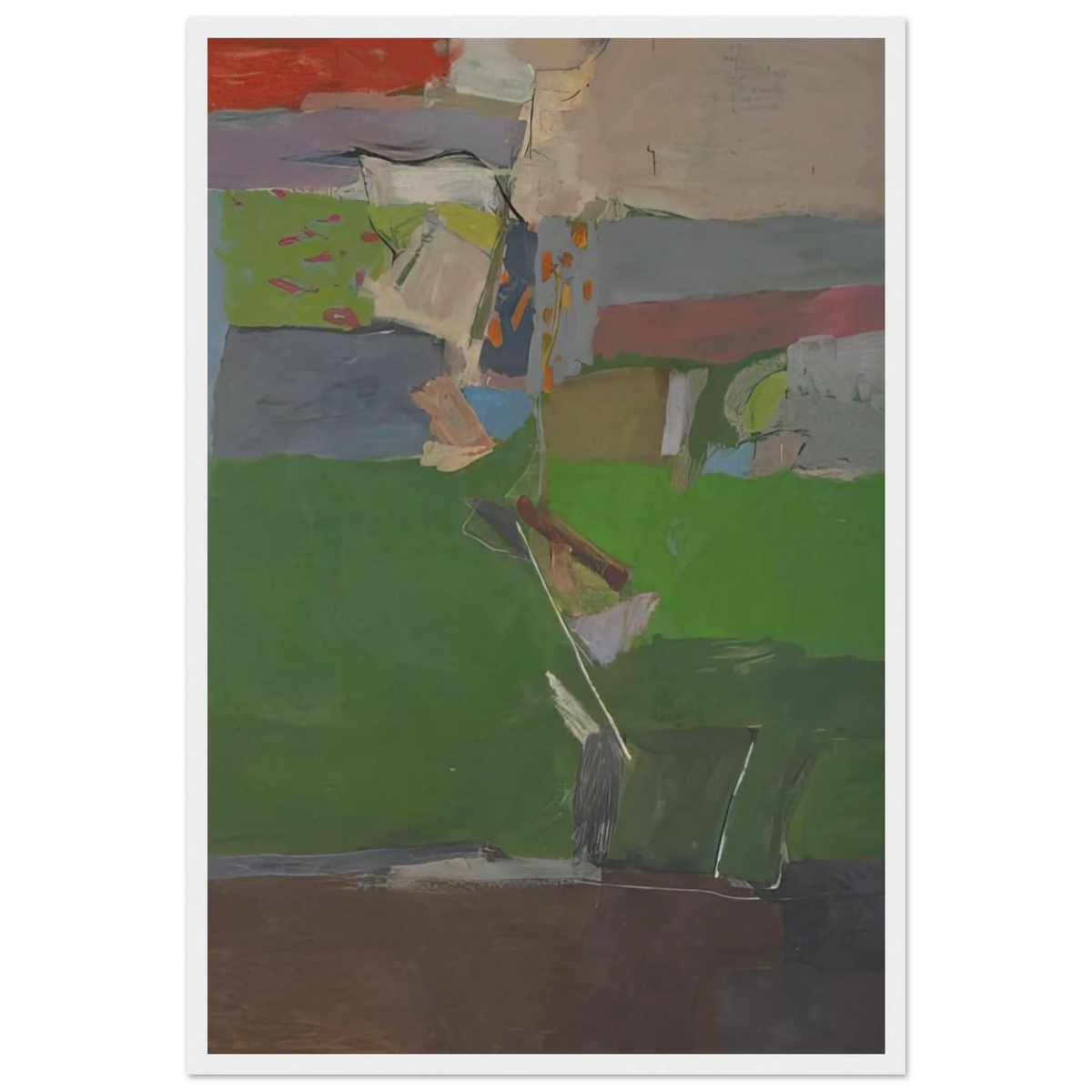 Berkeley #13 Framed Poster | Richard Diebenkorn Framed Prints Wall Art | Richard Diebenkorn Shop