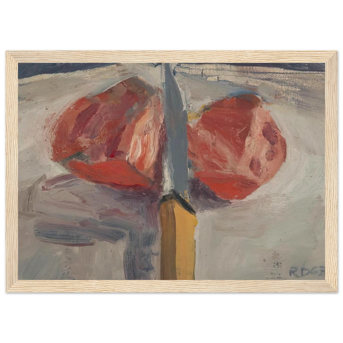 Tomato and Knife Framed Poster | Richard Diebenkorn Framed Prints Wall Art | Richard Diebenkorn Shop