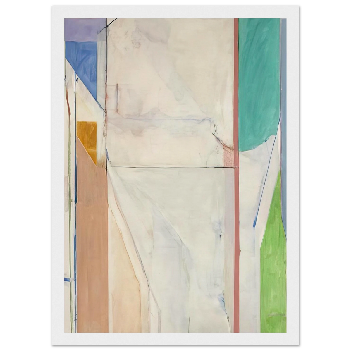 Ocean Park #43 Framed Poster | Richard Diebenkorn Framed Prints Wall Art | Richard Diebenkorn Shop