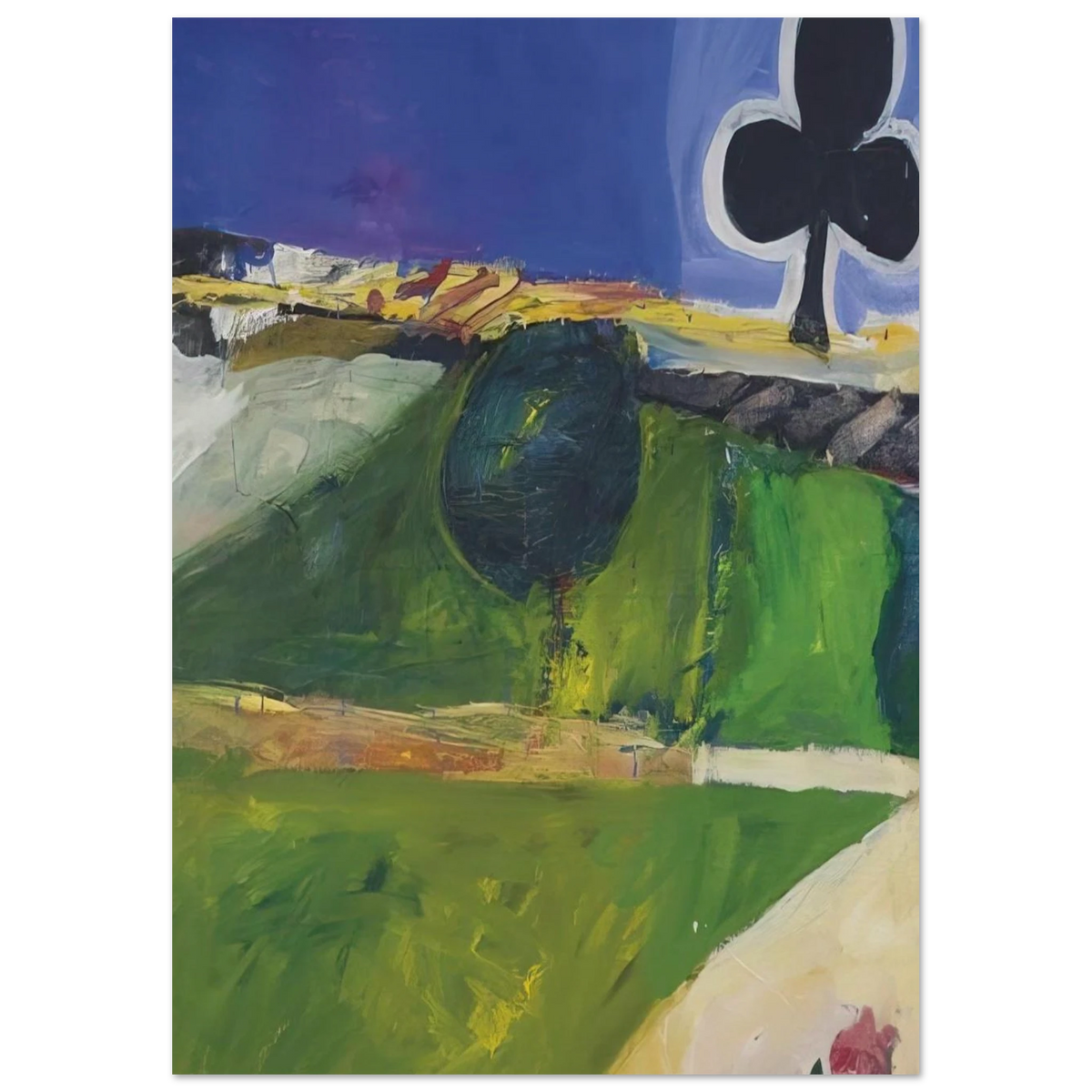 Landscape with Figure Poster | Richard Diebenkorn Poster | Richard Diebenkorn Shop