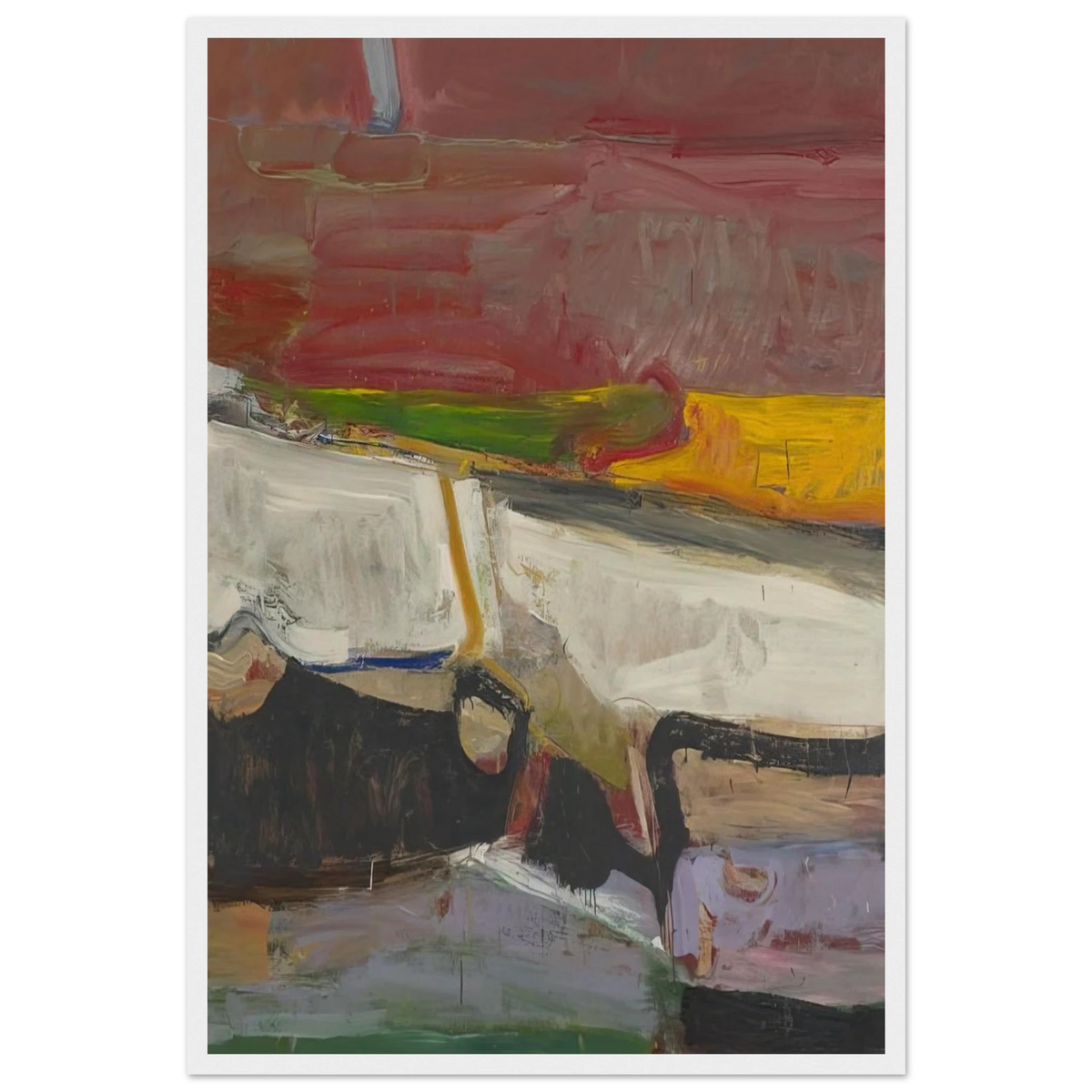 Berkeley #59 Framed Poster | Richard Diebenkorn Framed Prints Wall Art | Richard Diebenkorn Shop