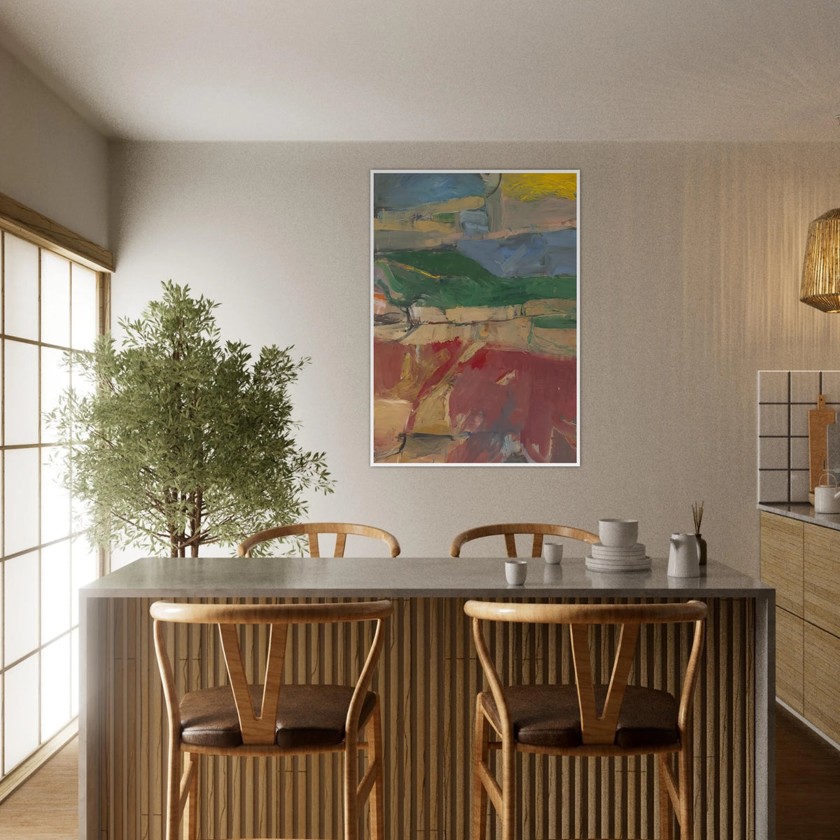 Berkeley #32 Framed Poster | Richard Diebenkorn Framed Prints Wall Art | Richard Diebenkorn Shop