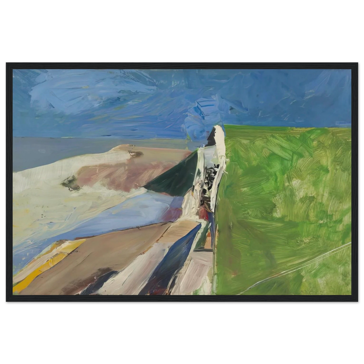 Seawall Framed Poster | Richard Diebenkorn Framed Prints Wall Art | Richard Diebenkorn Shop