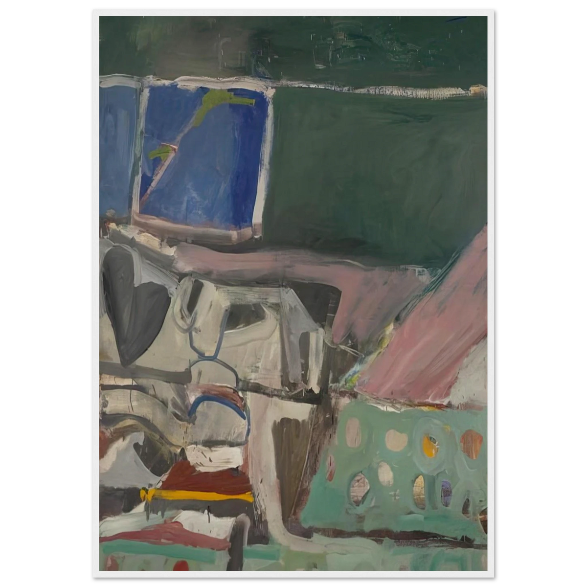 Berkeley #58 Framed Poster | Richard Diebenkorn Framed Prints Wall Art | Richard Diebenkorn Shop