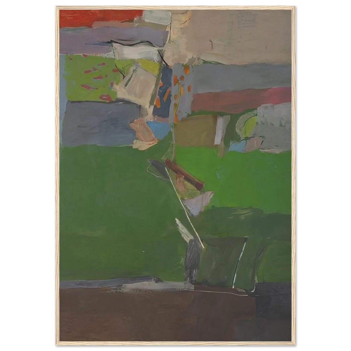 Berkeley #13 Framed Poster | Richard Diebenkorn Framed Prints Wall Art | Richard Diebenkorn Shop