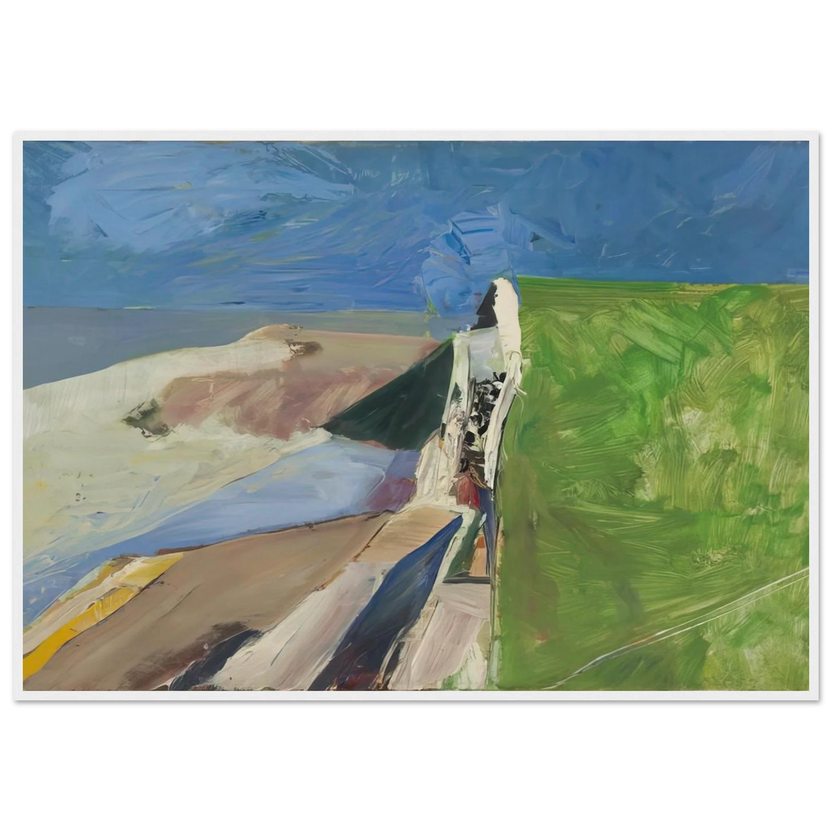 Seawall Framed Poster | Richard Diebenkorn Framed Prints Wall Art | Richard Diebenkorn Shop